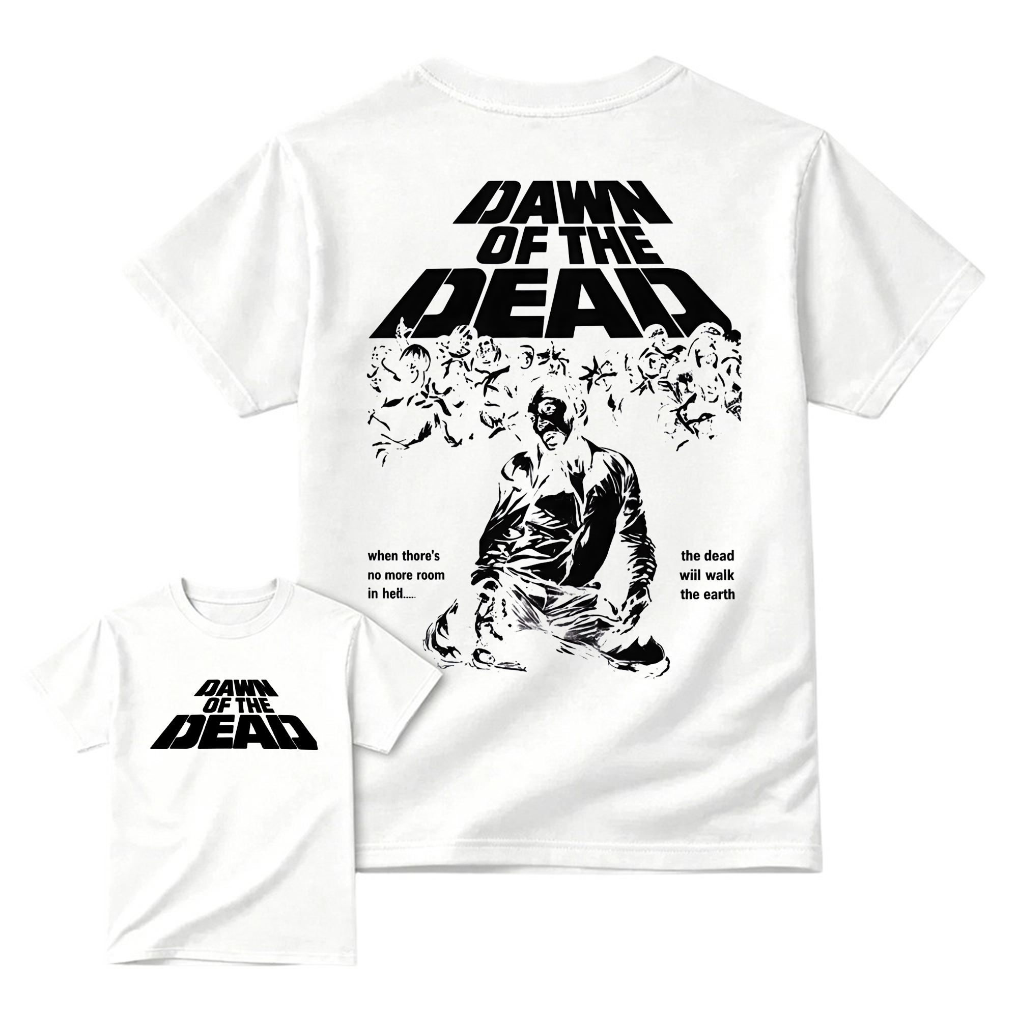 "No More Room In Hell" Zombie Apocalypse Movie T-Shirt