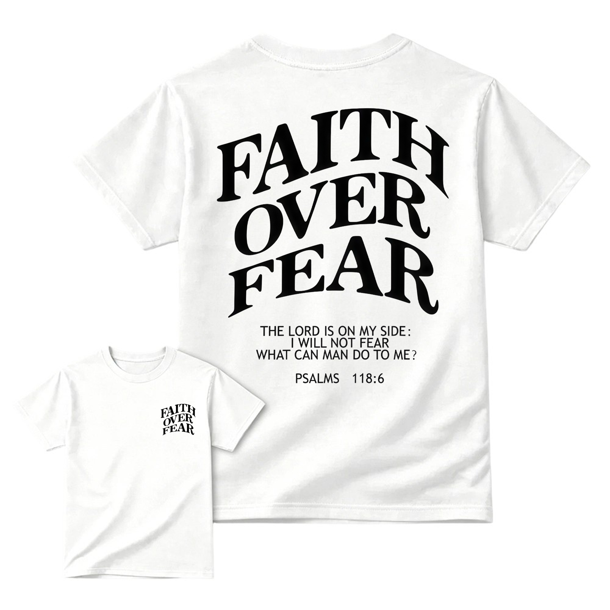 "Faith Over Fear" Bible Verse T-Shirt