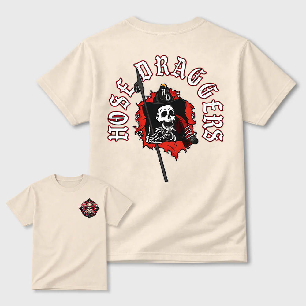 Hose Draggers Firefighter Skull T-Shirt