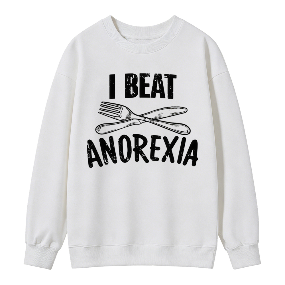 [Copy]“Life is Soup and I Am a Fork" Funny Graphic  Washed Sweatshirt