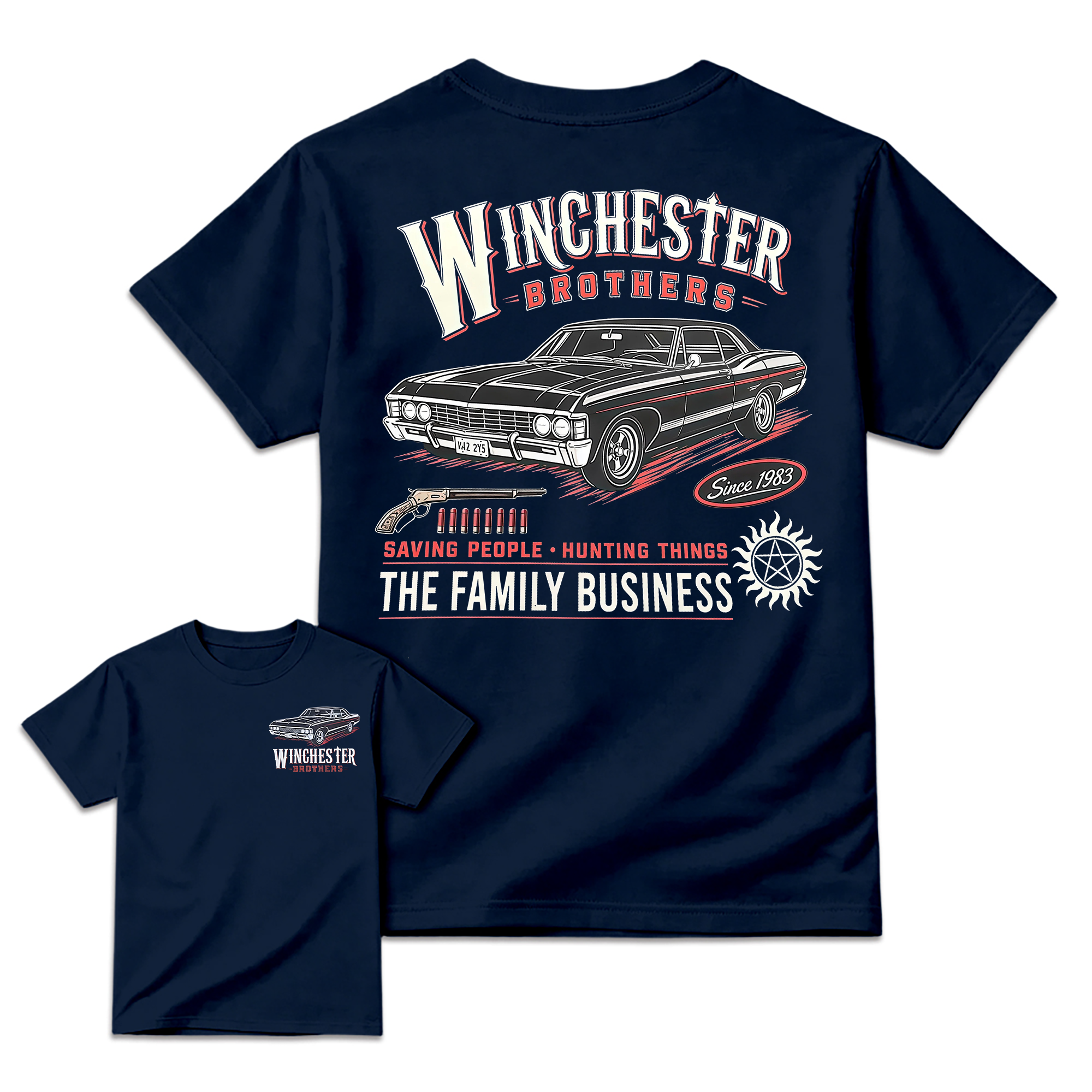 "Winchester Brothers" Supernatural Impala T-shirt
