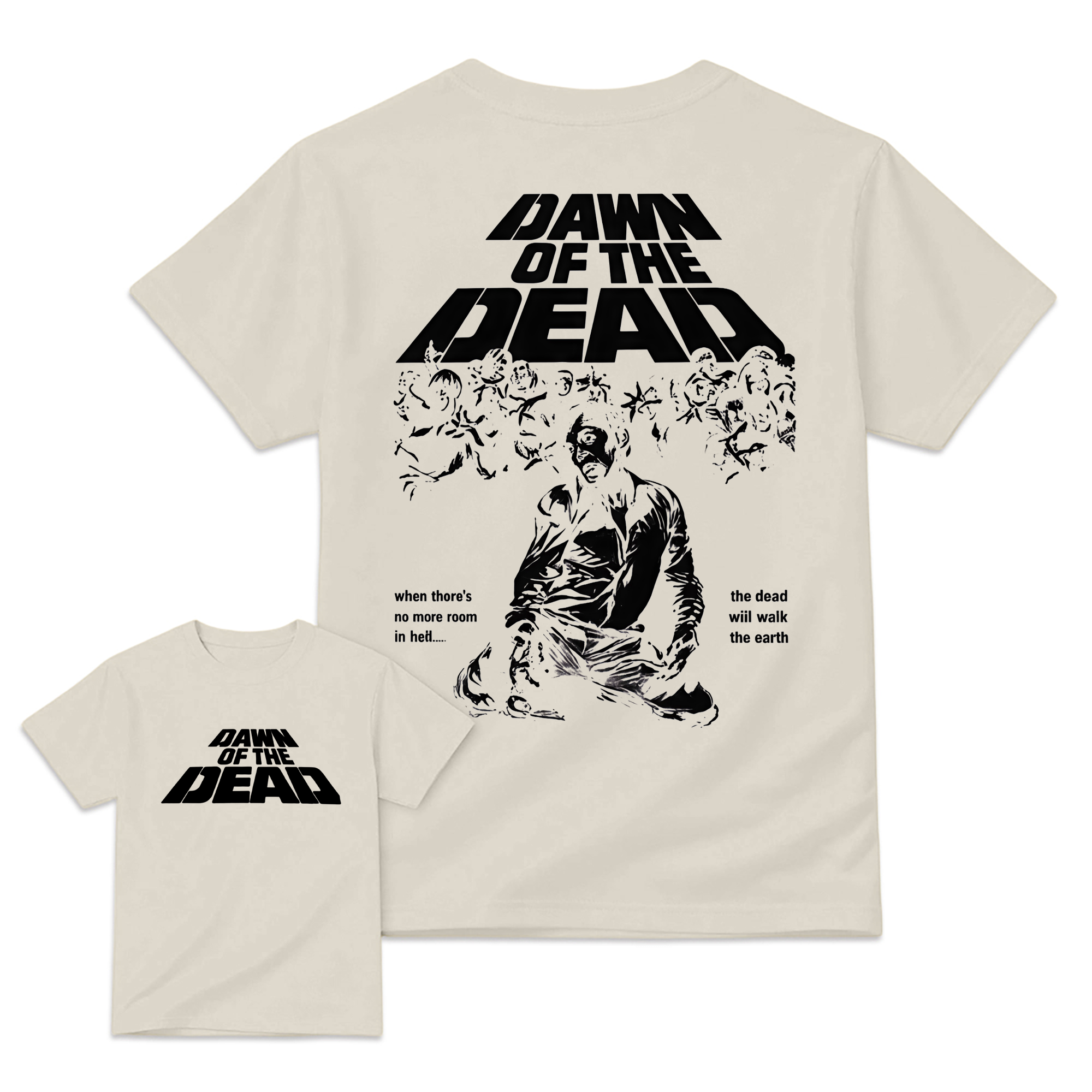 "No More Room In Hell" Zombie Apocalypse Movie T-Shirt