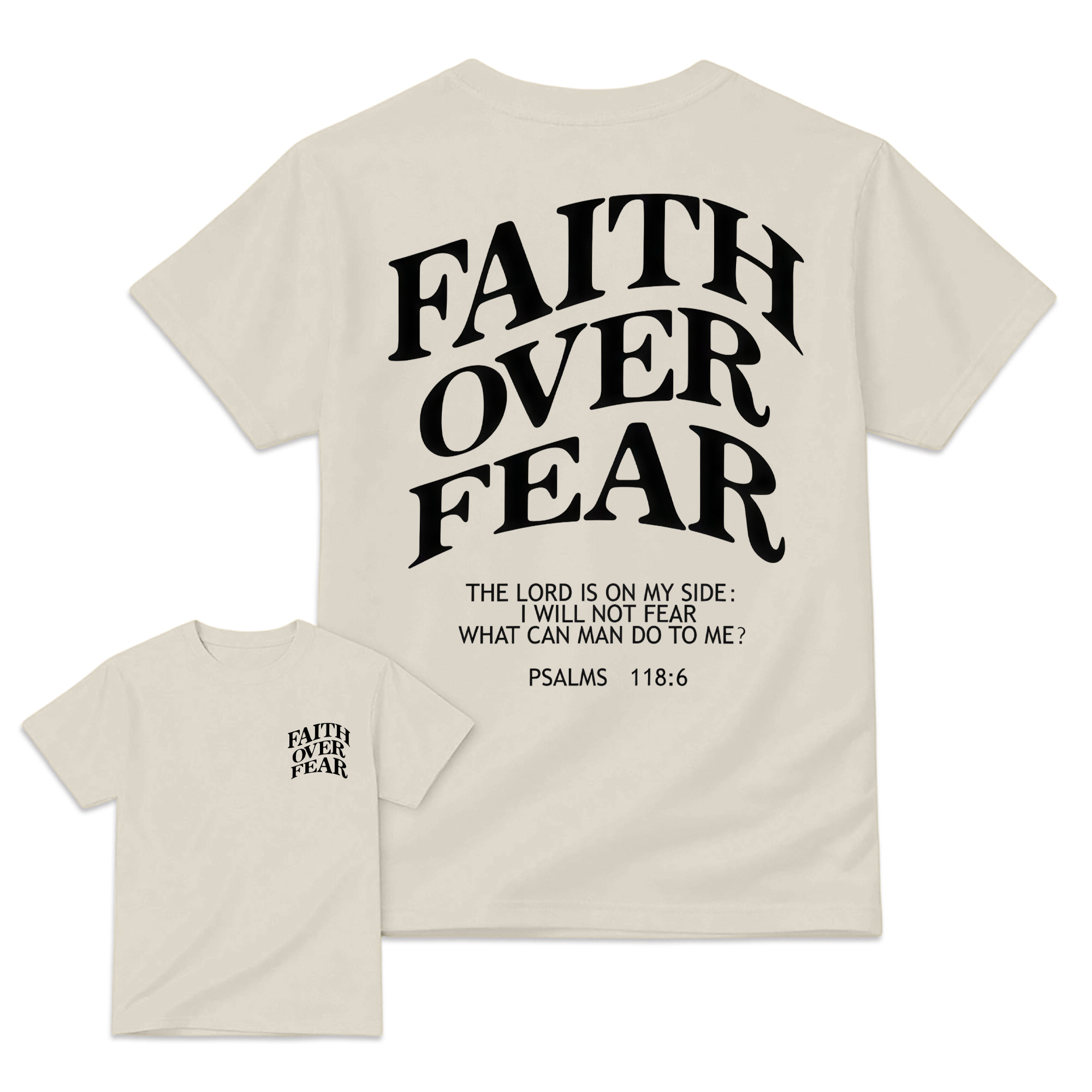 "Faith Over Fear" Bible Verse T-Shirt