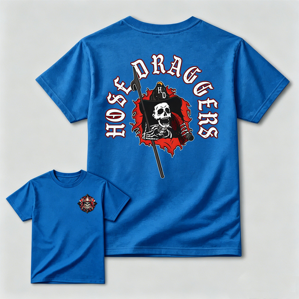 Hose Draggers Firefighter Skull T-Shirt