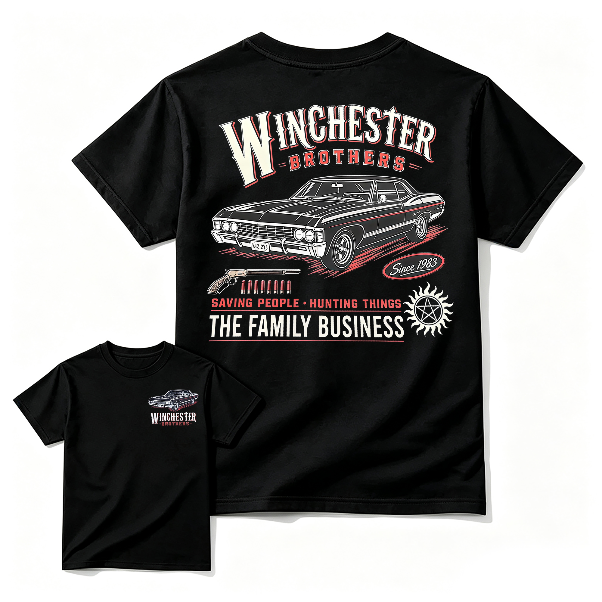 "Winchester Brothers" Supernatural Impala T-shirt