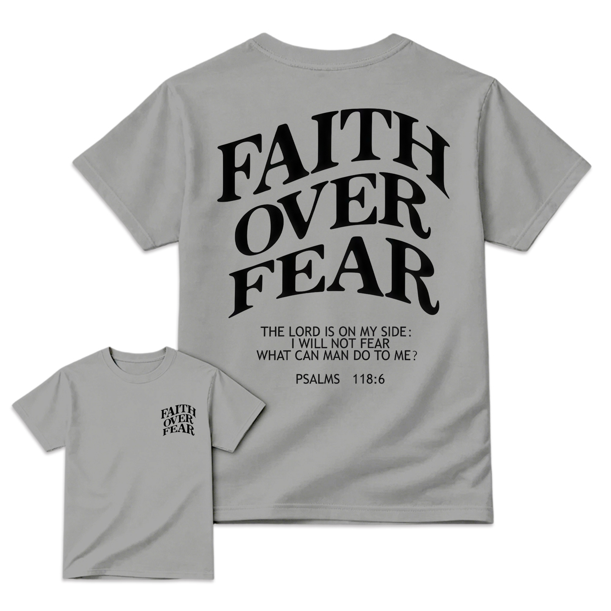 "Faith Over Fear" Bible Verse T-Shirt