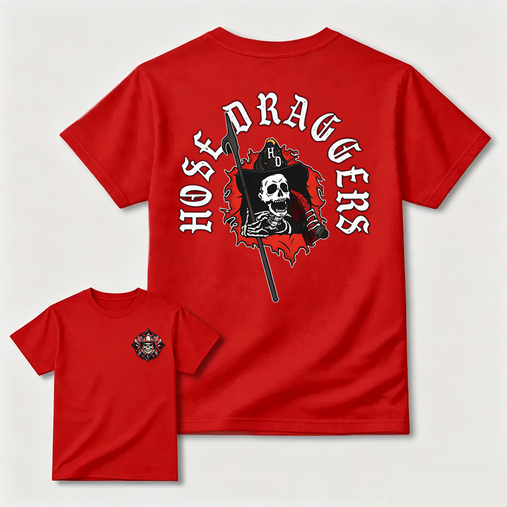 Hose Draggers Firefighter Skull T-Shirt