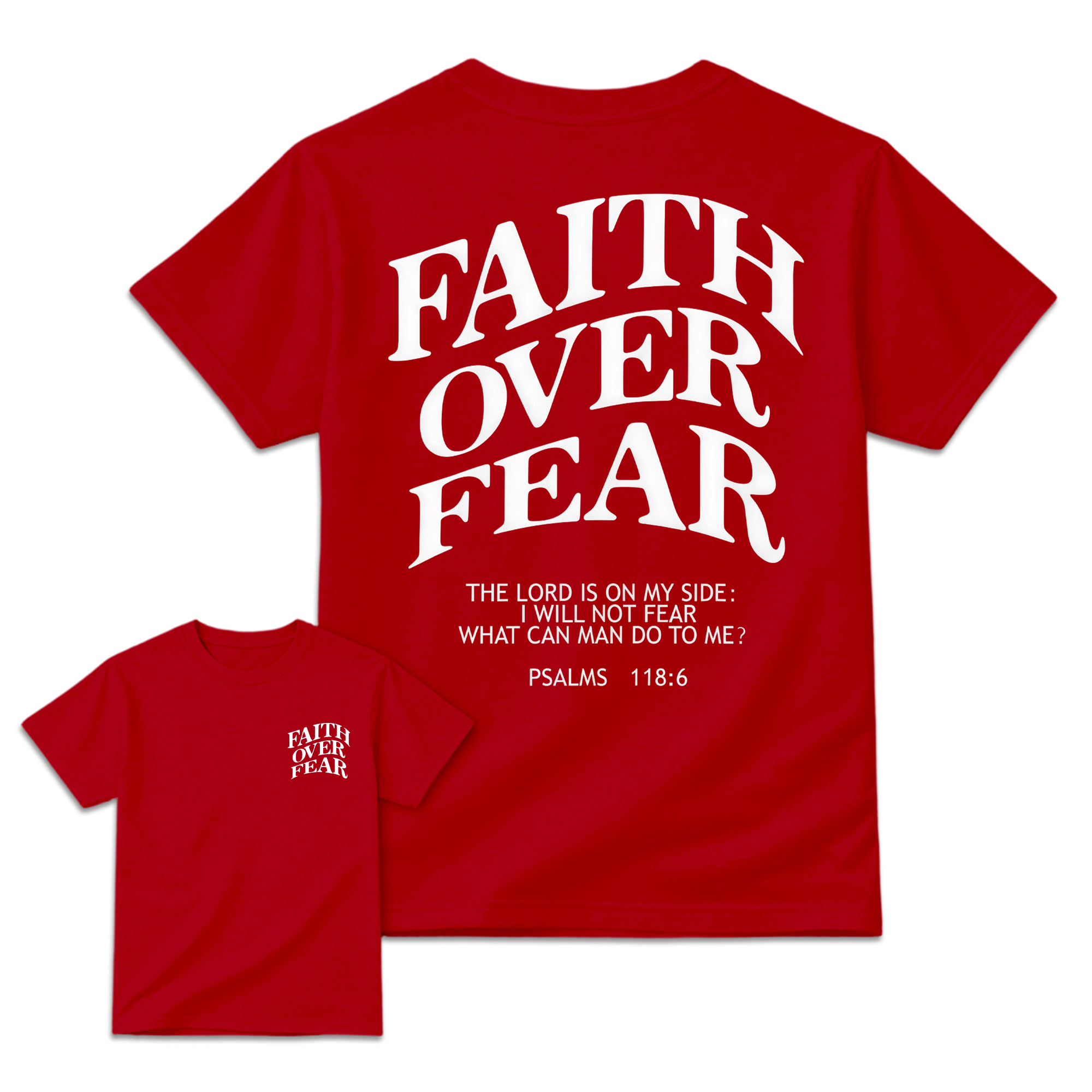 "Faith Over Fear" Bible Verse T-Shirt
