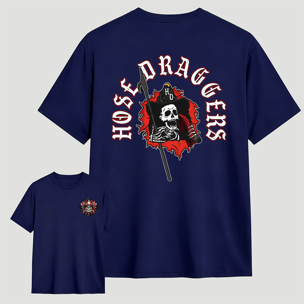 Hose Draggers Firefighter Skull T-Shirt