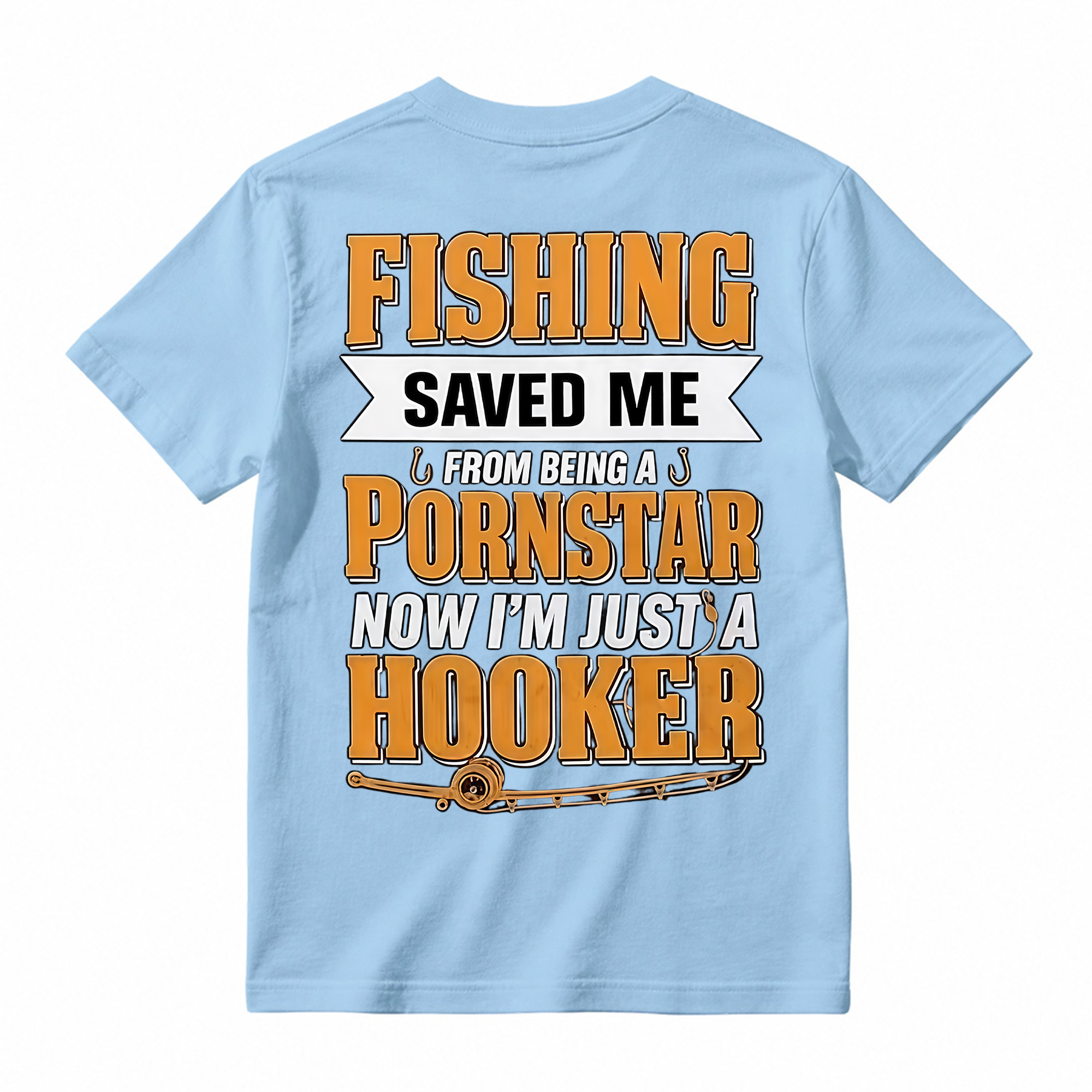 Funny Fishing Saved Me T-Shirt - Humor Graphic Tee for Anglers