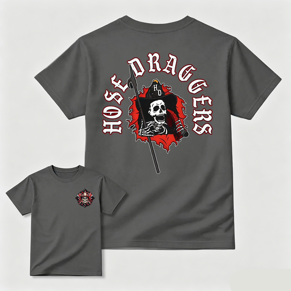 Hose Draggers Firefighter Skull T-Shirt