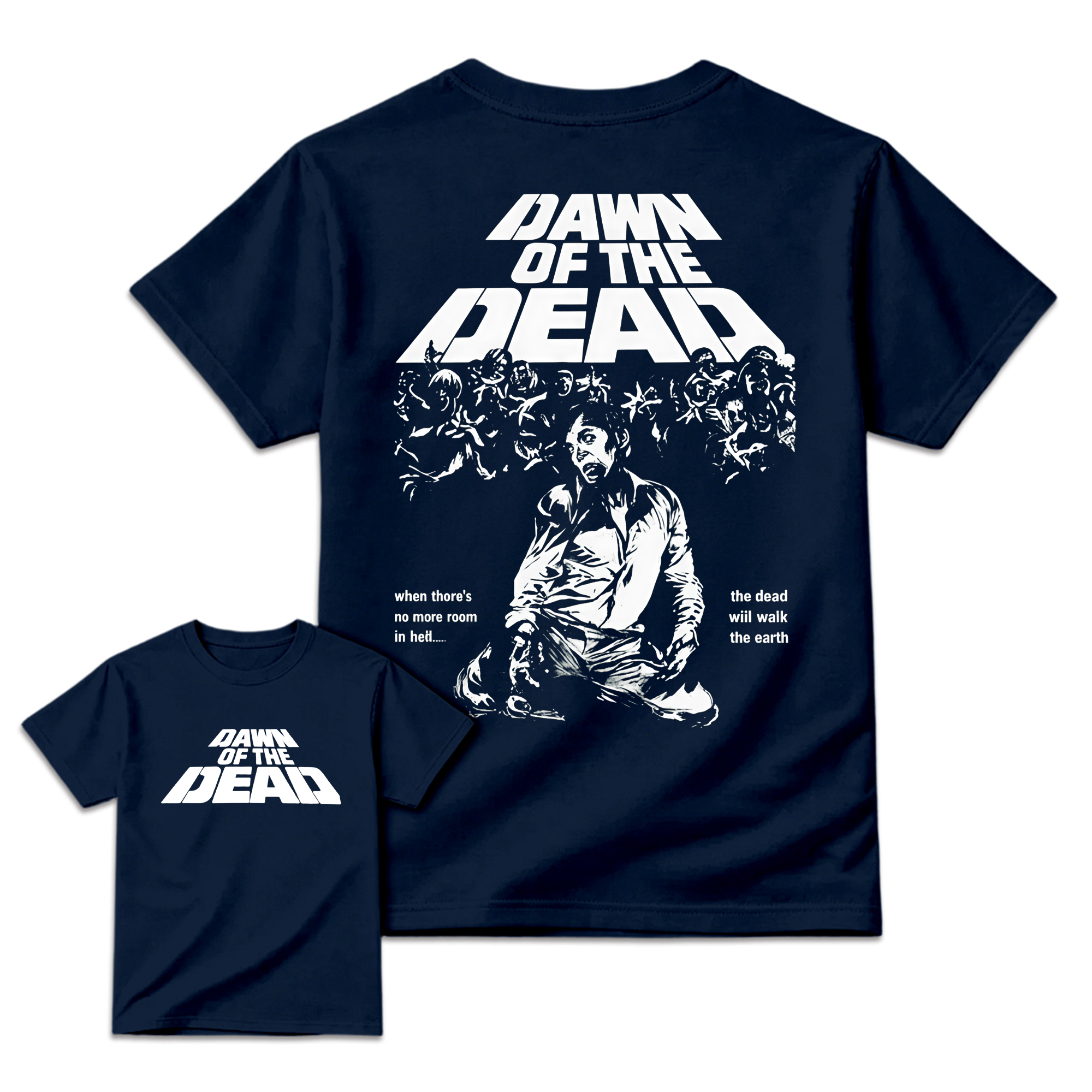 "No More Room In Hell" Zombie Apocalypse Movie T-Shirt