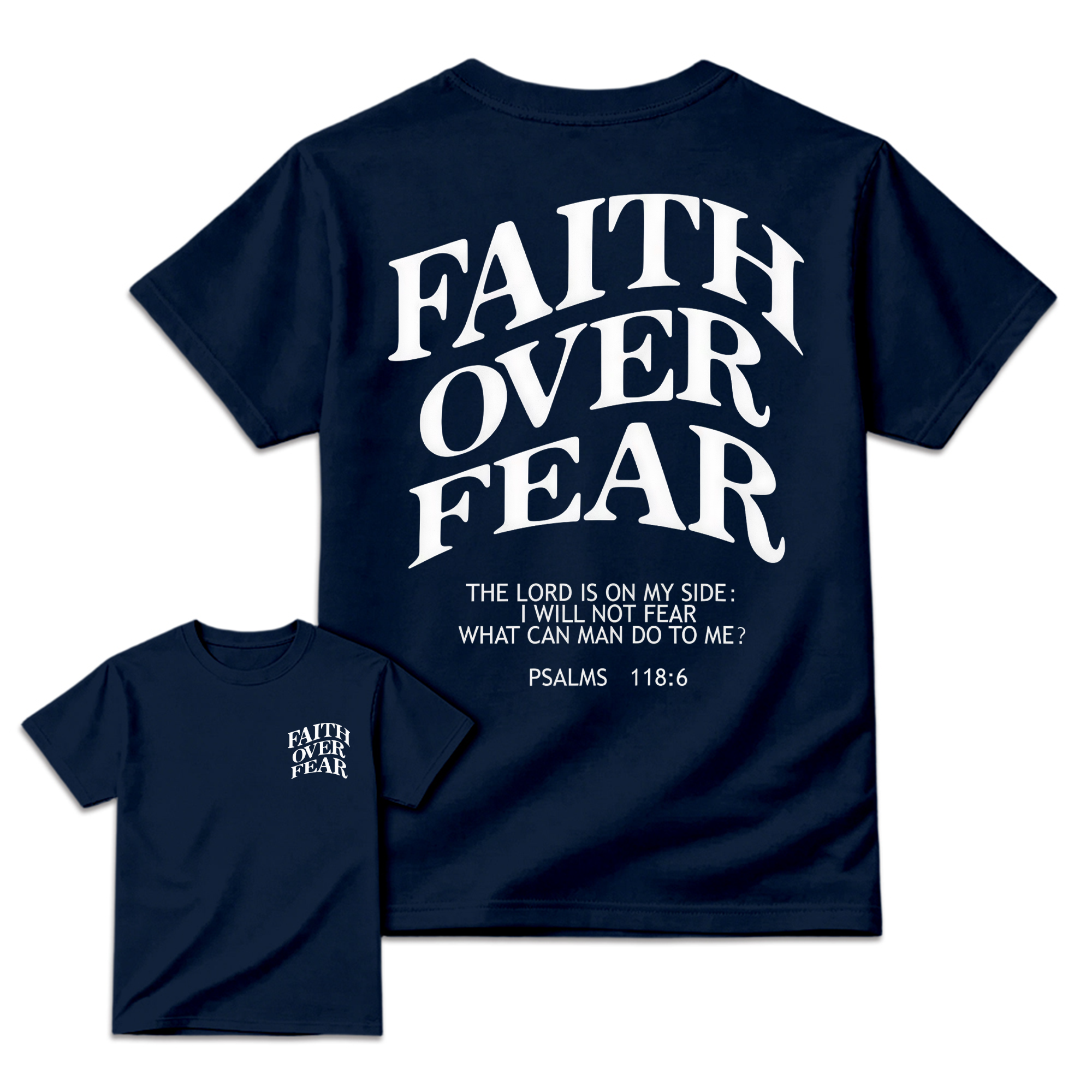 "Faith Over Fear" Bible Verse T-Shirt