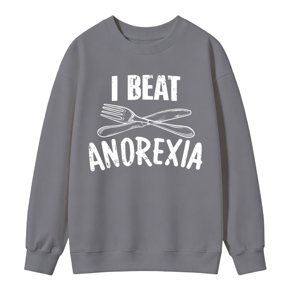 [Copy]“Life is Soup and I Am a Fork" Funny Graphic  Washed Sweatshirt