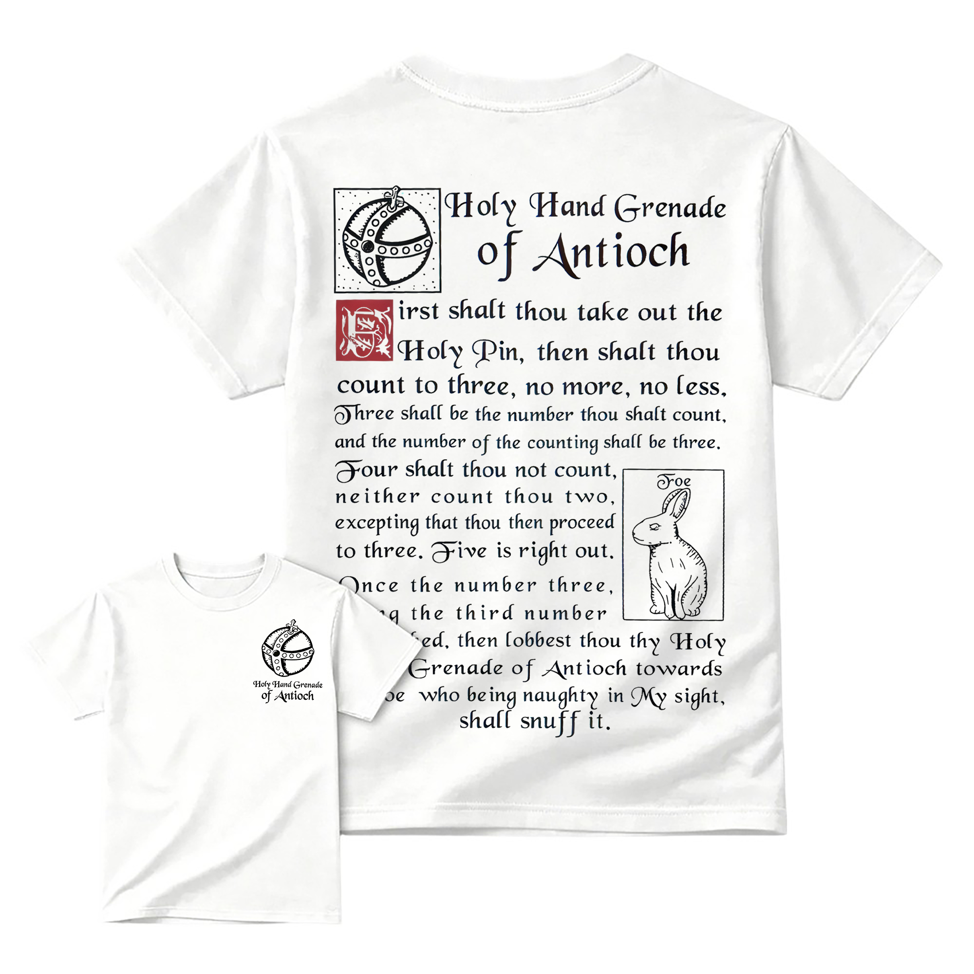 "Holy Hand Grenade Of Antioch" Monty Python T-shirt