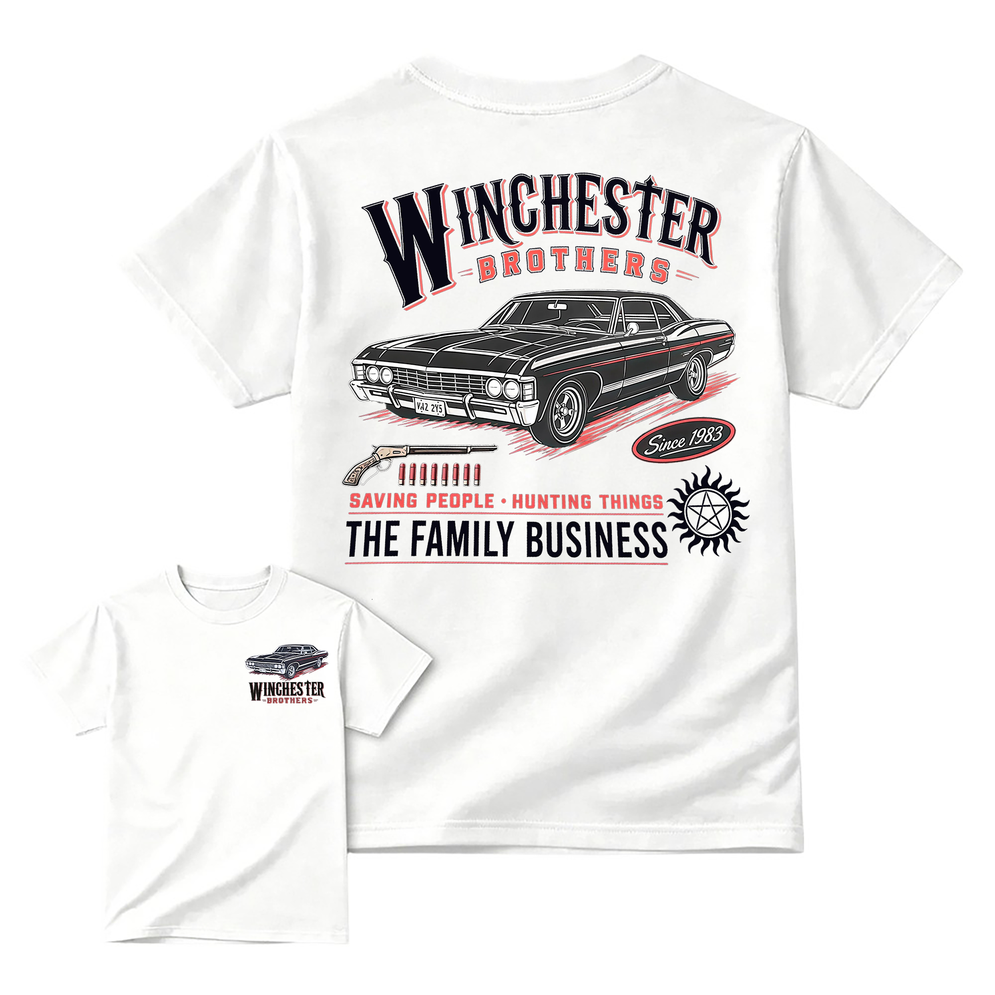 "Winchester Brothers" Supernatural Impala T-shirt