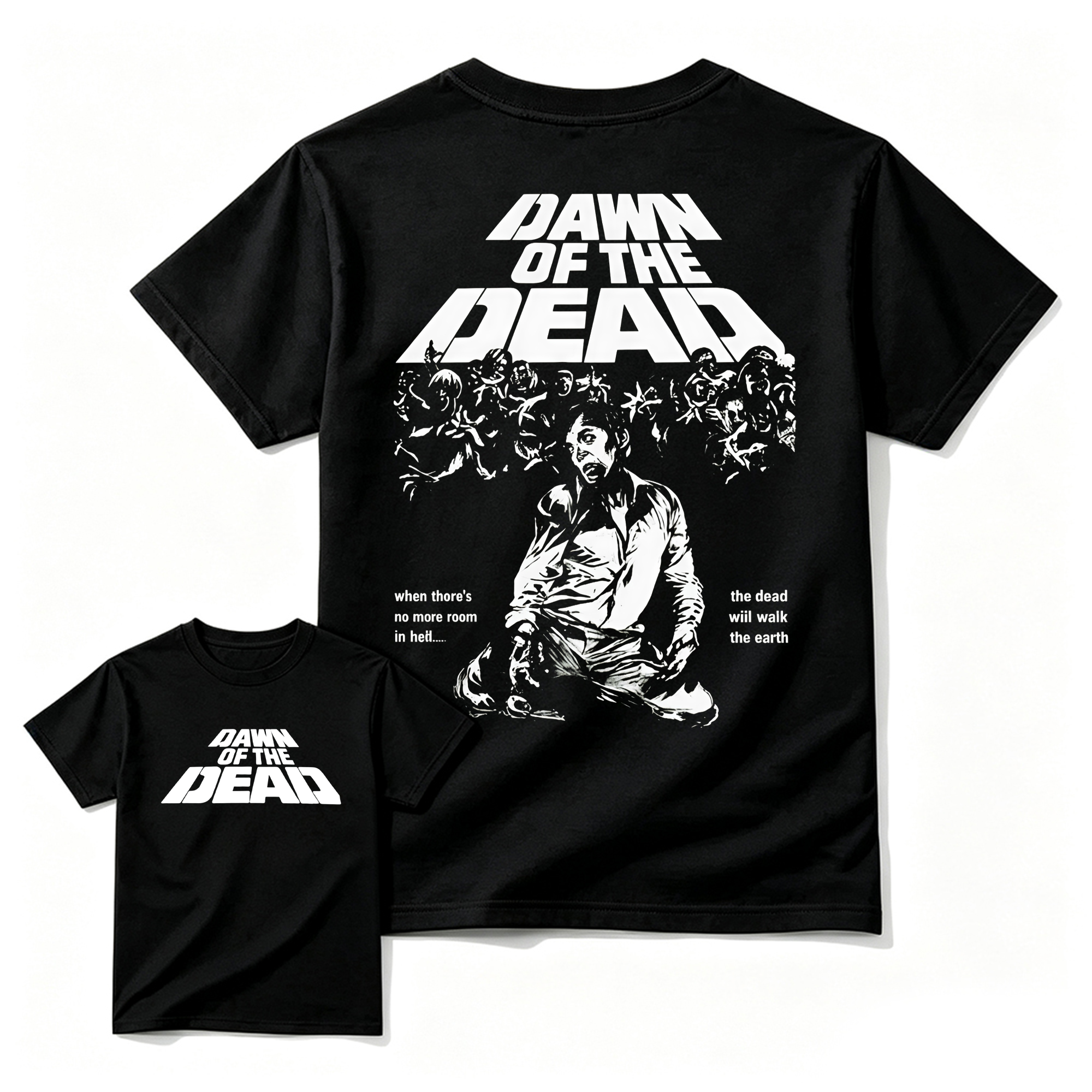 "No More Room In Hell" Zombie Apocalypse Movie T-Shirt