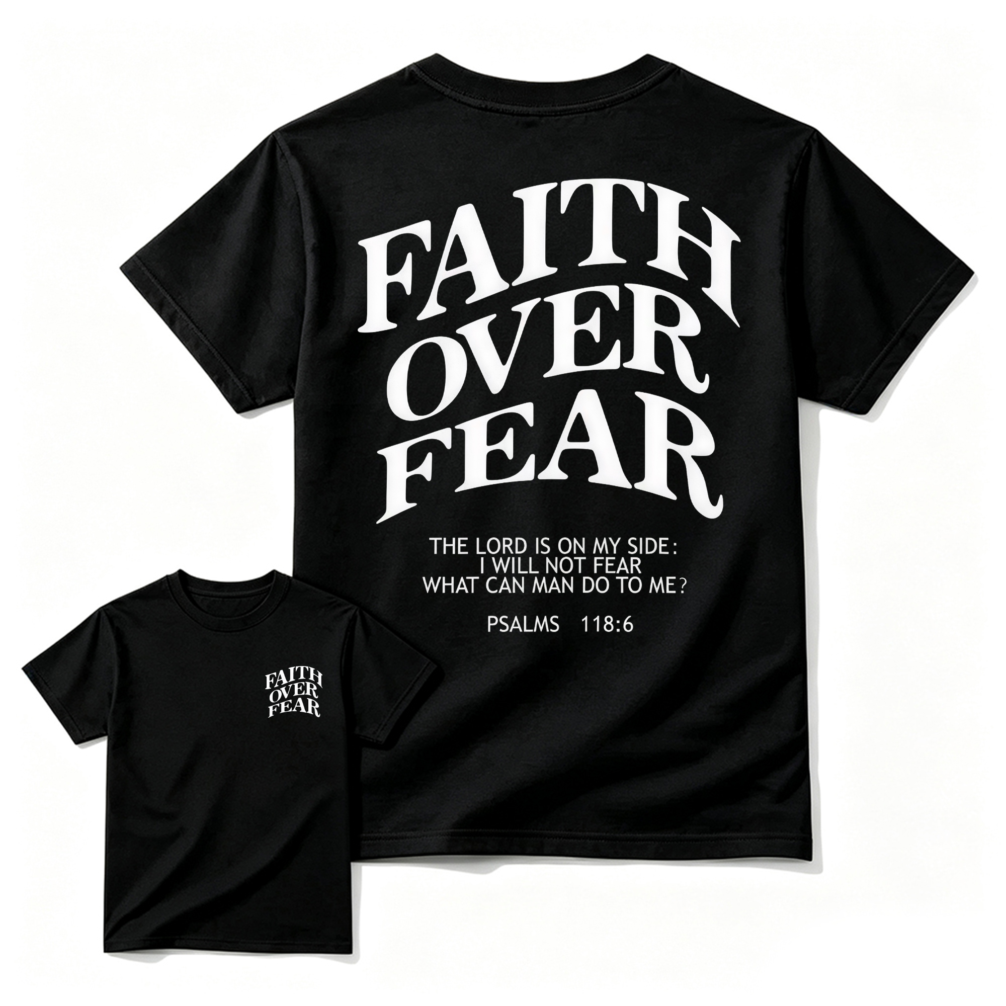 "Faith Over Fear" Bible Verse T-Shirt