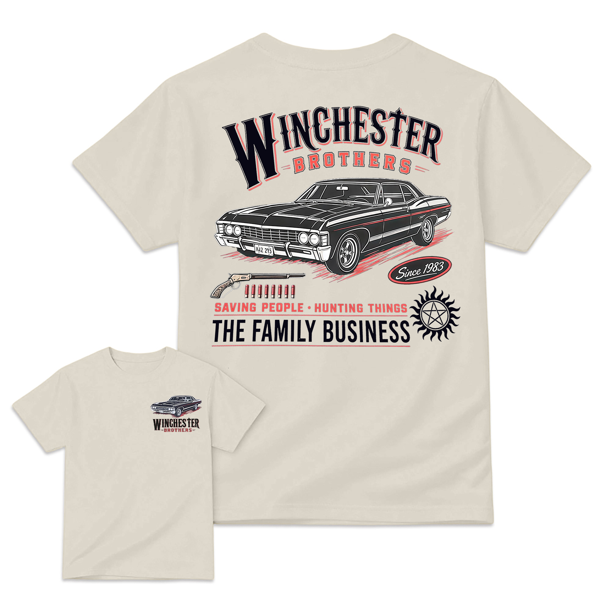 "Winchester Brothers" Supernatural Impala T-shirt