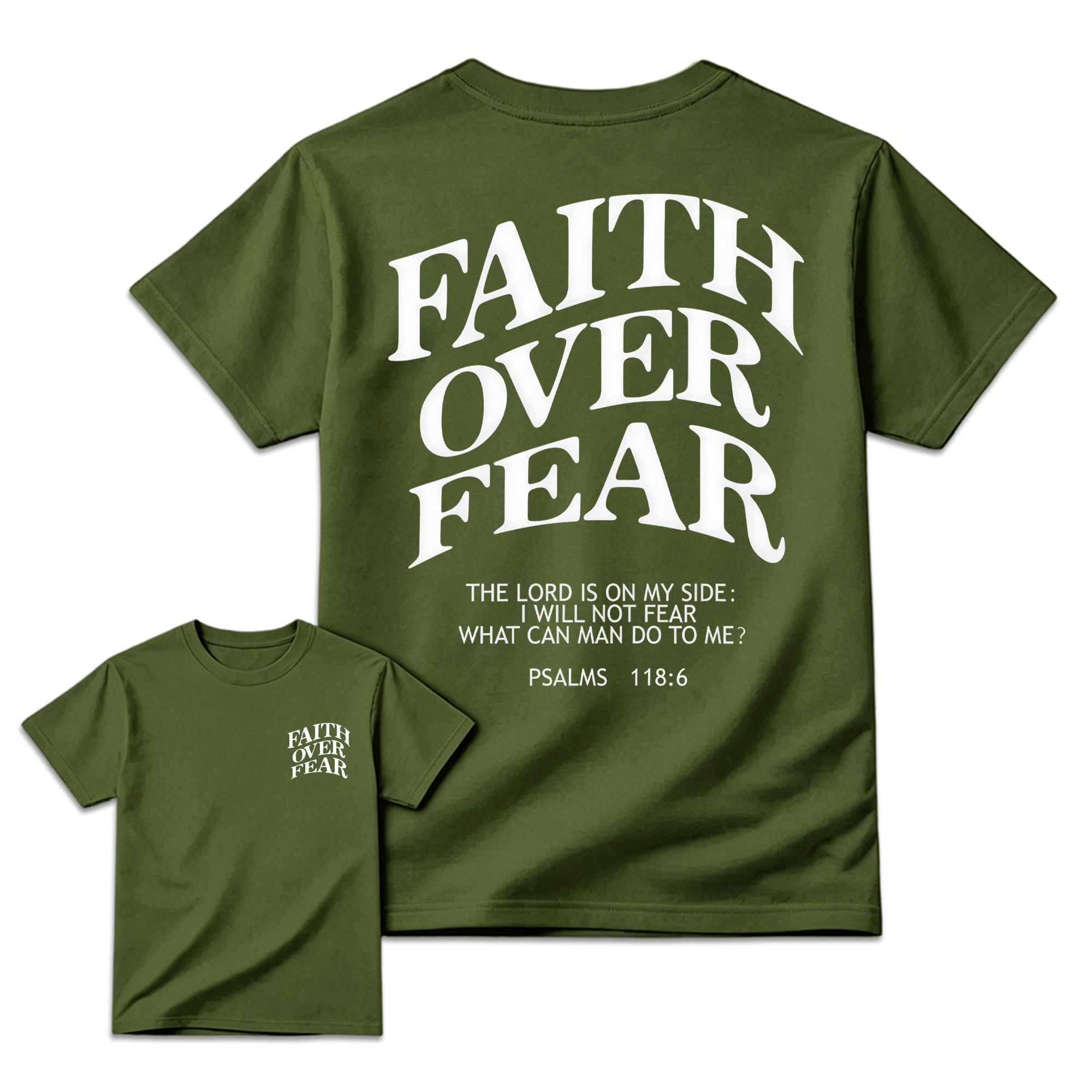 "Faith Over Fear" Bible Verse T-Shirt