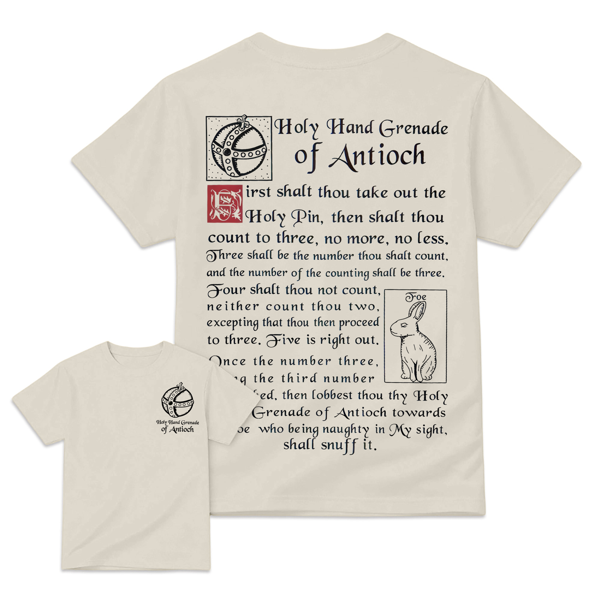 "Holy Hand Grenade Of Antioch" Monty Python T-shirt