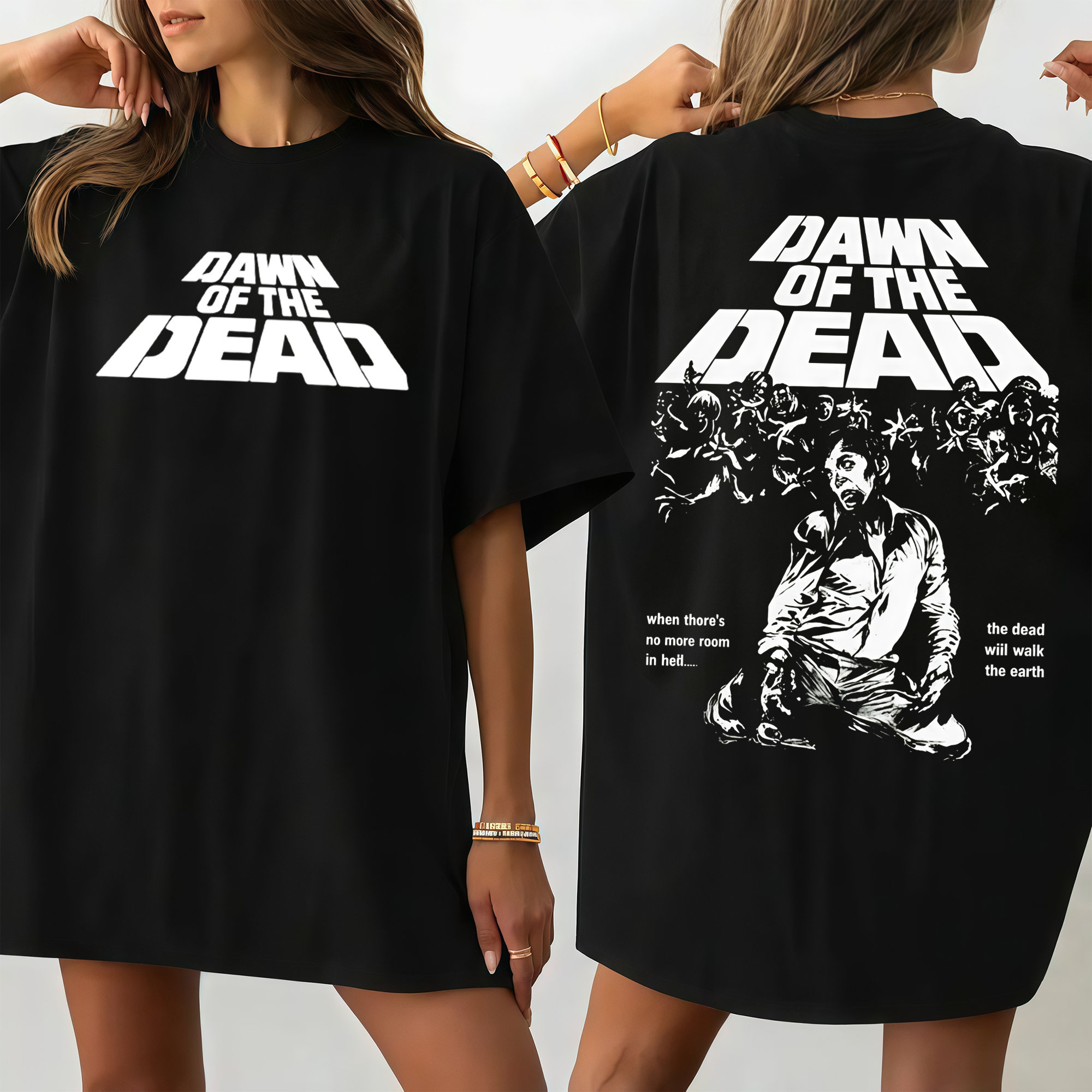 "No More Room In Hell" Zombie Apocalypse Movie T-Shirt