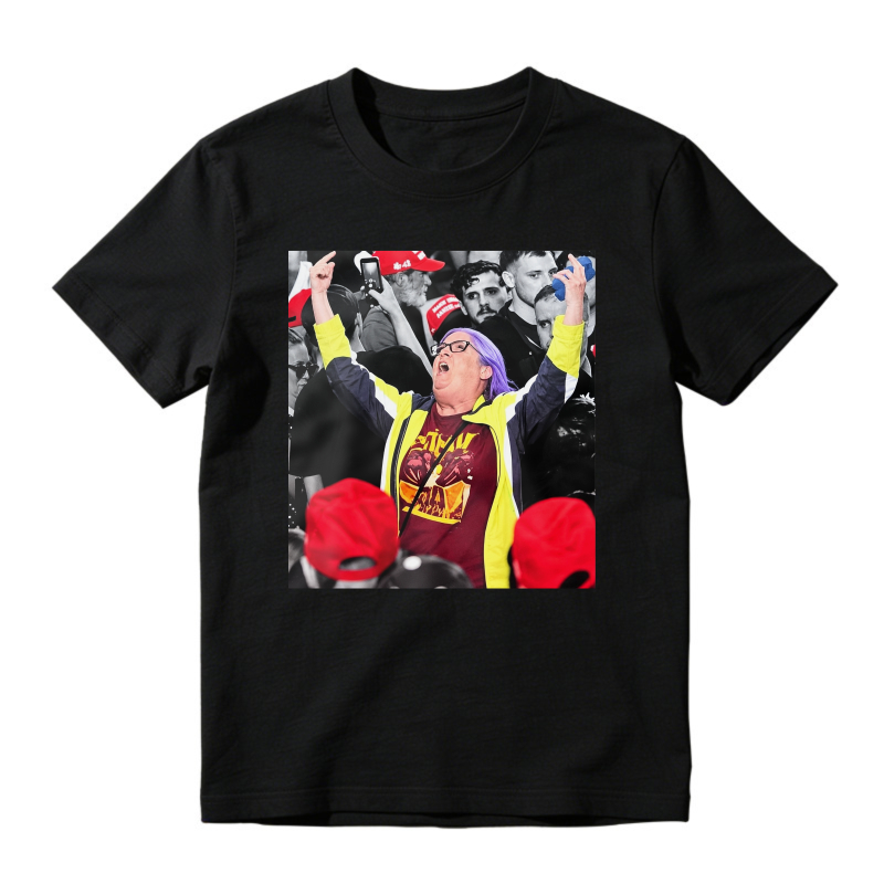 Energetic Crowd Cheering Scene Graphic T-Shirt Unisex Casual Statement Tee