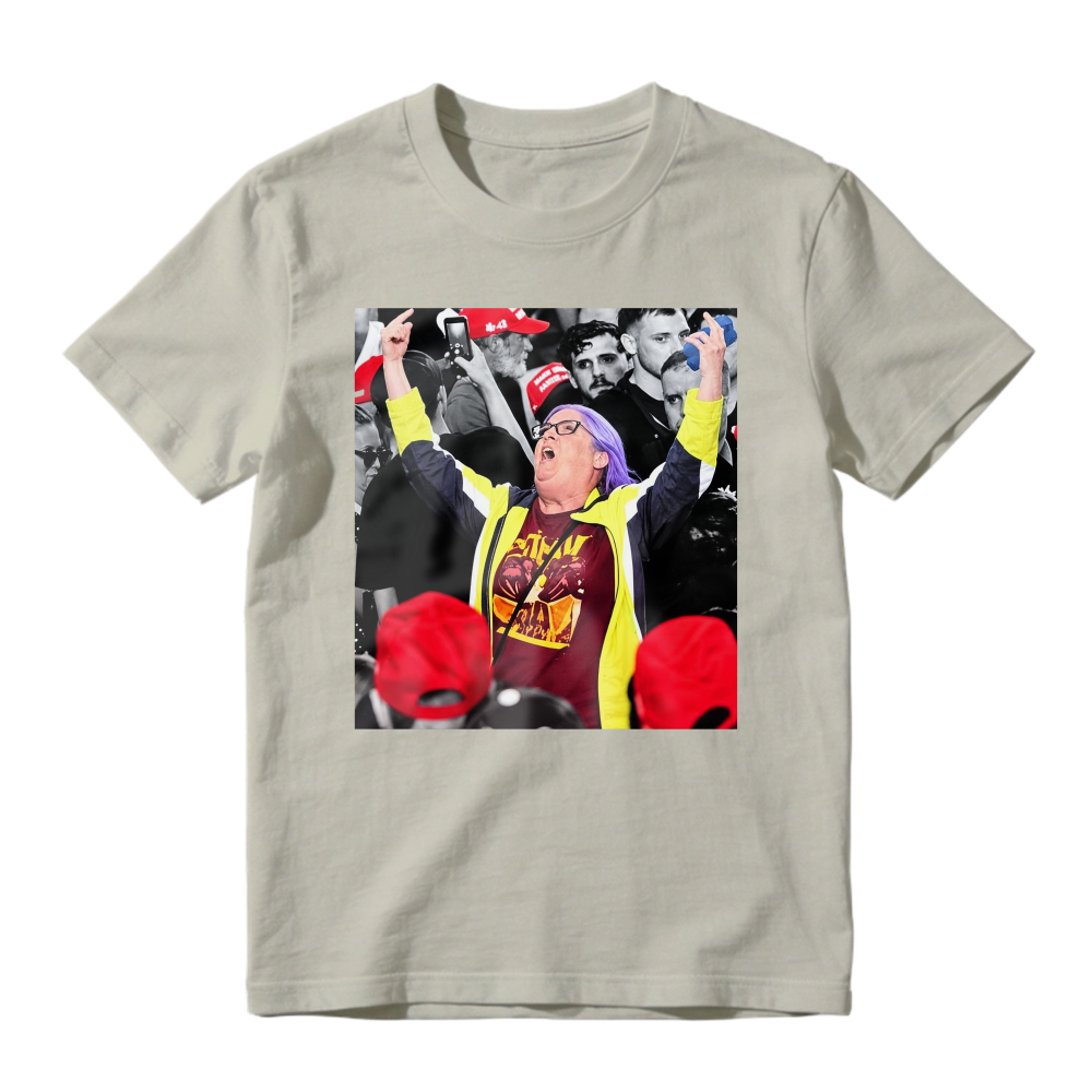 Energetic Crowd Cheering Scene Graphic T-Shirt Unisex Casual Statement Tee