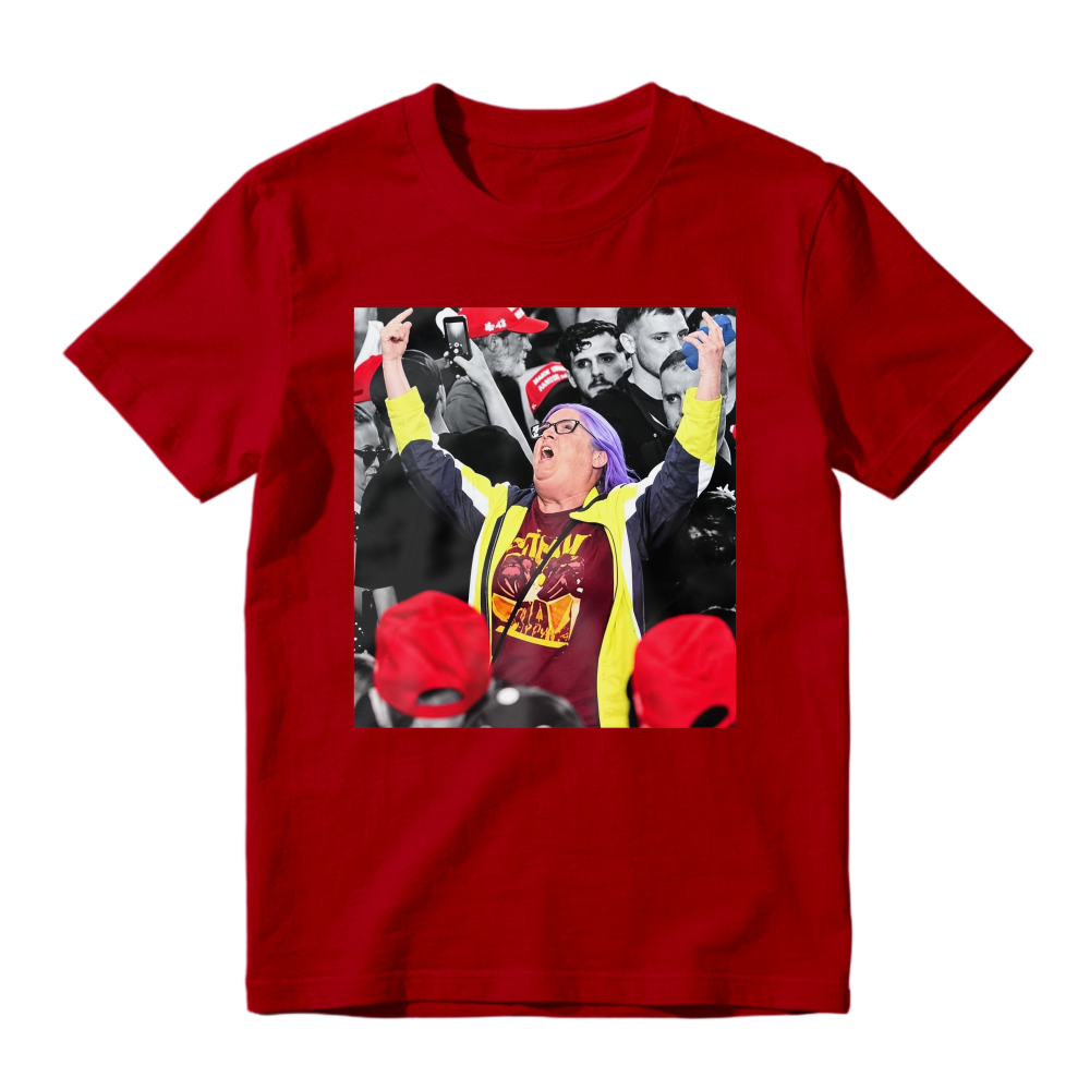 Energetic Crowd Cheering Scene Graphic T-Shirt Unisex Casual Statement Tee