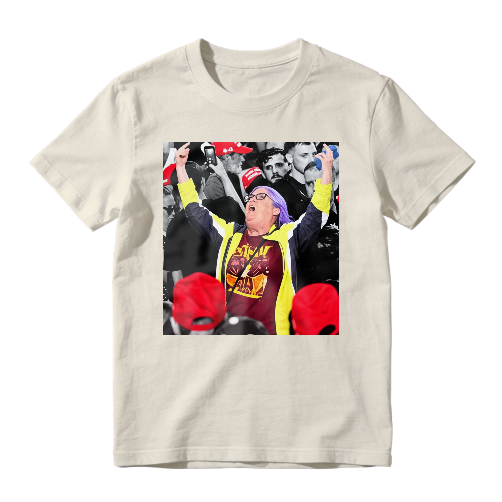 Energetic Crowd Cheering Scene Graphic T-Shirt Unisex Casual Statement Tee