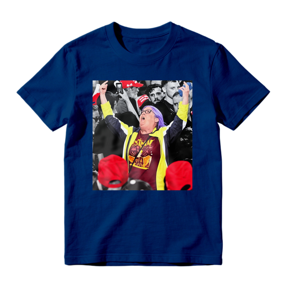 Energetic Crowd Cheering Scene Graphic T-Shirt Unisex Casual Statement Tee