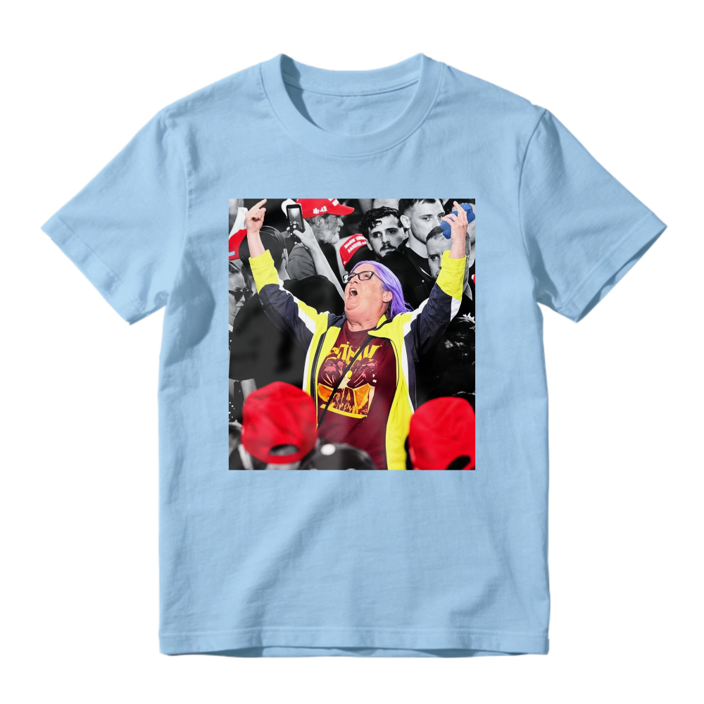 Energetic Crowd Cheering Scene Graphic T-Shirt Unisex Casual Statement Tee