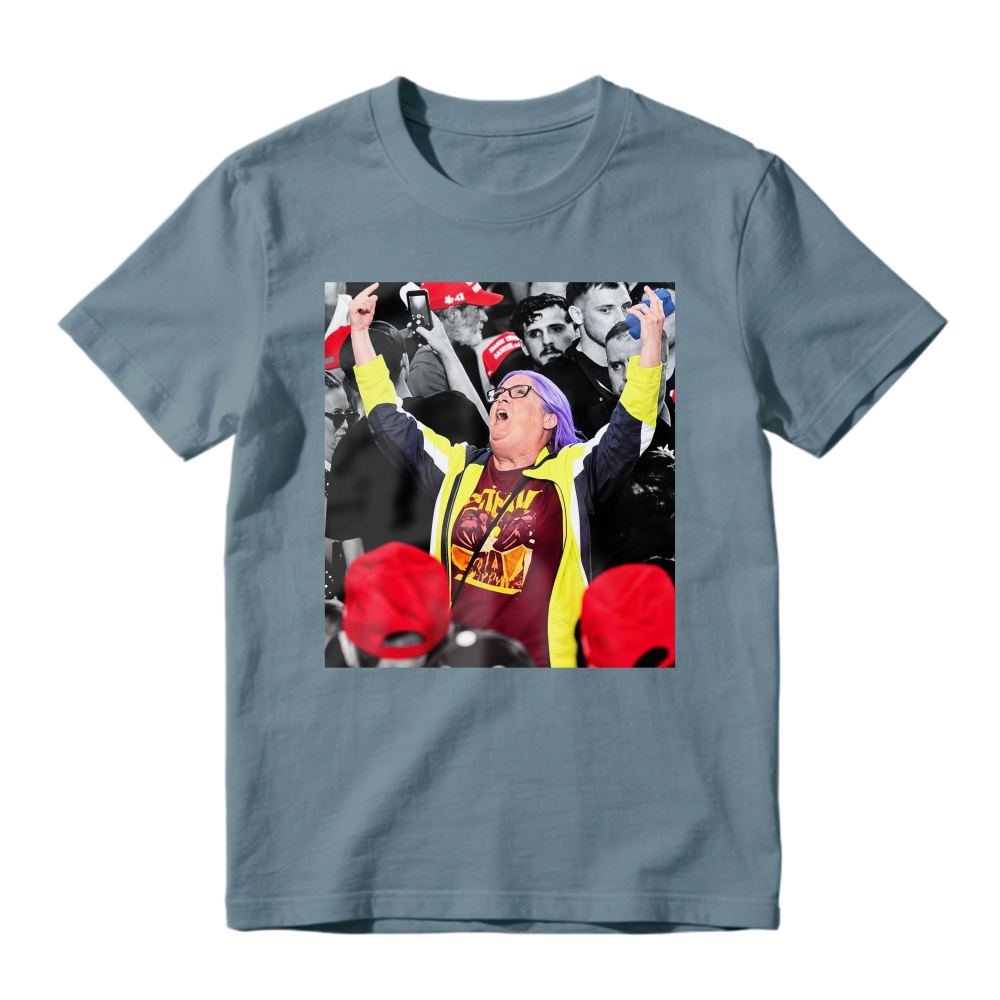 Energetic Crowd Cheering Scene Graphic T-Shirt Unisex Casual Statement Tee