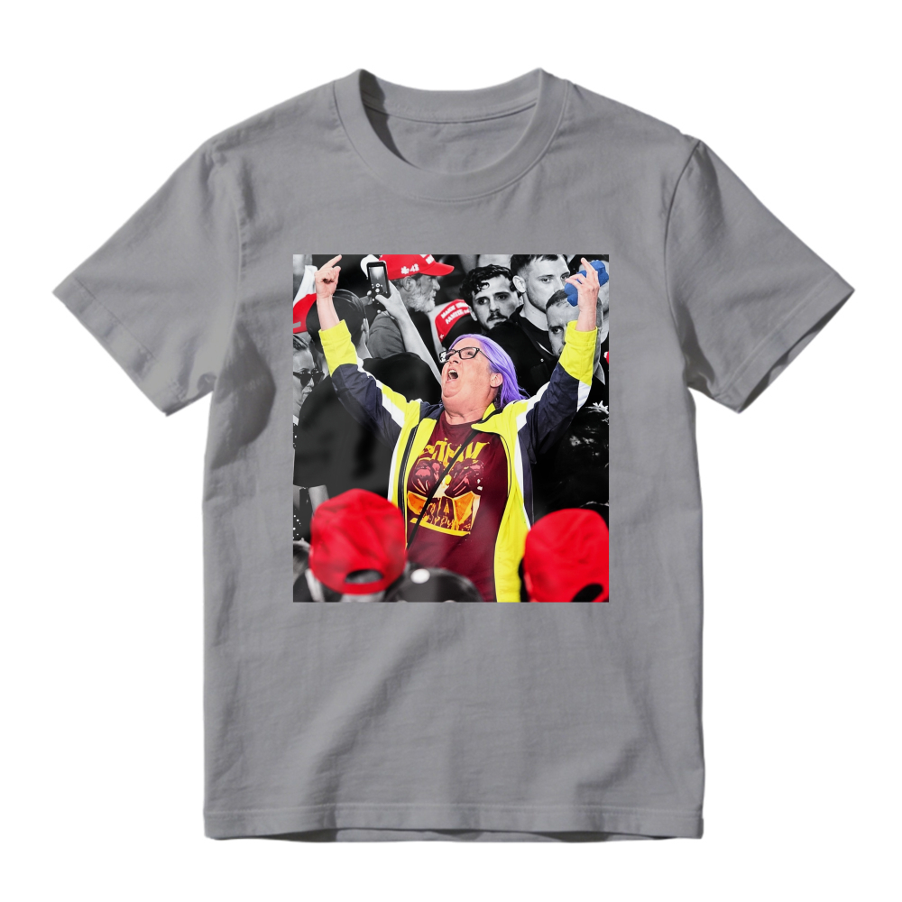Energetic Crowd Cheering Scene Graphic T-Shirt Unisex Casual Statement Tee