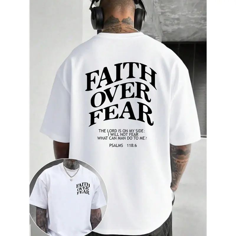 "Faith Over Fear" Bible Verse T-Shirt