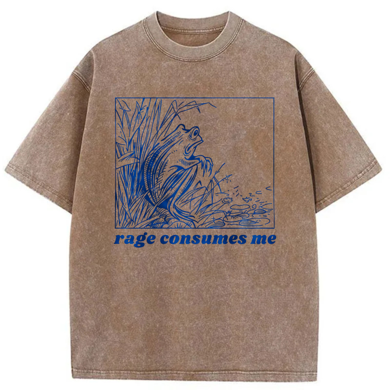 Blue Dragon In Bamboo Forest Rage Consumes Me tshirt 100% cotton