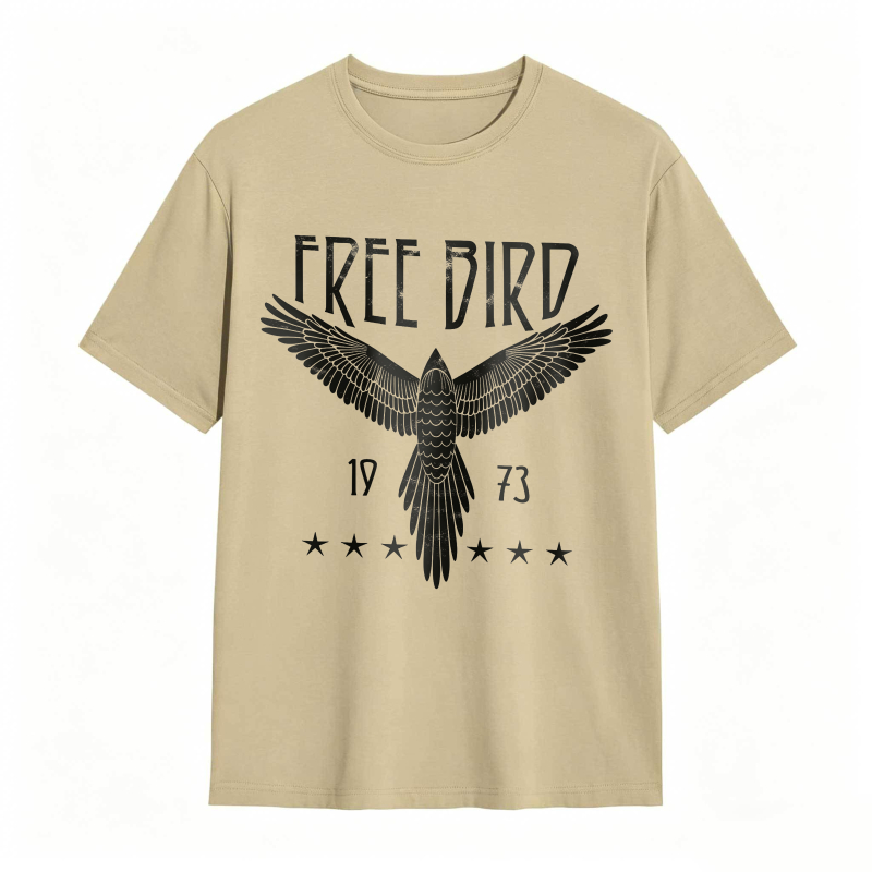 Free Bird Eagle 1973 Stars Design Unisex Classic T-shirt