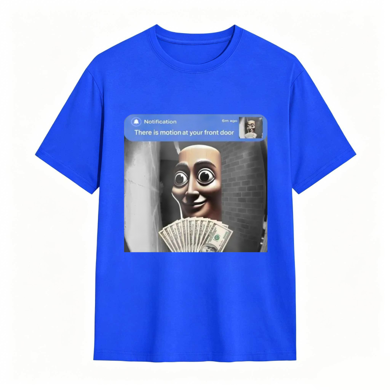 “There is Motion at Your Front Door” Tung Tung Tung Sahur Meme T-Shirt