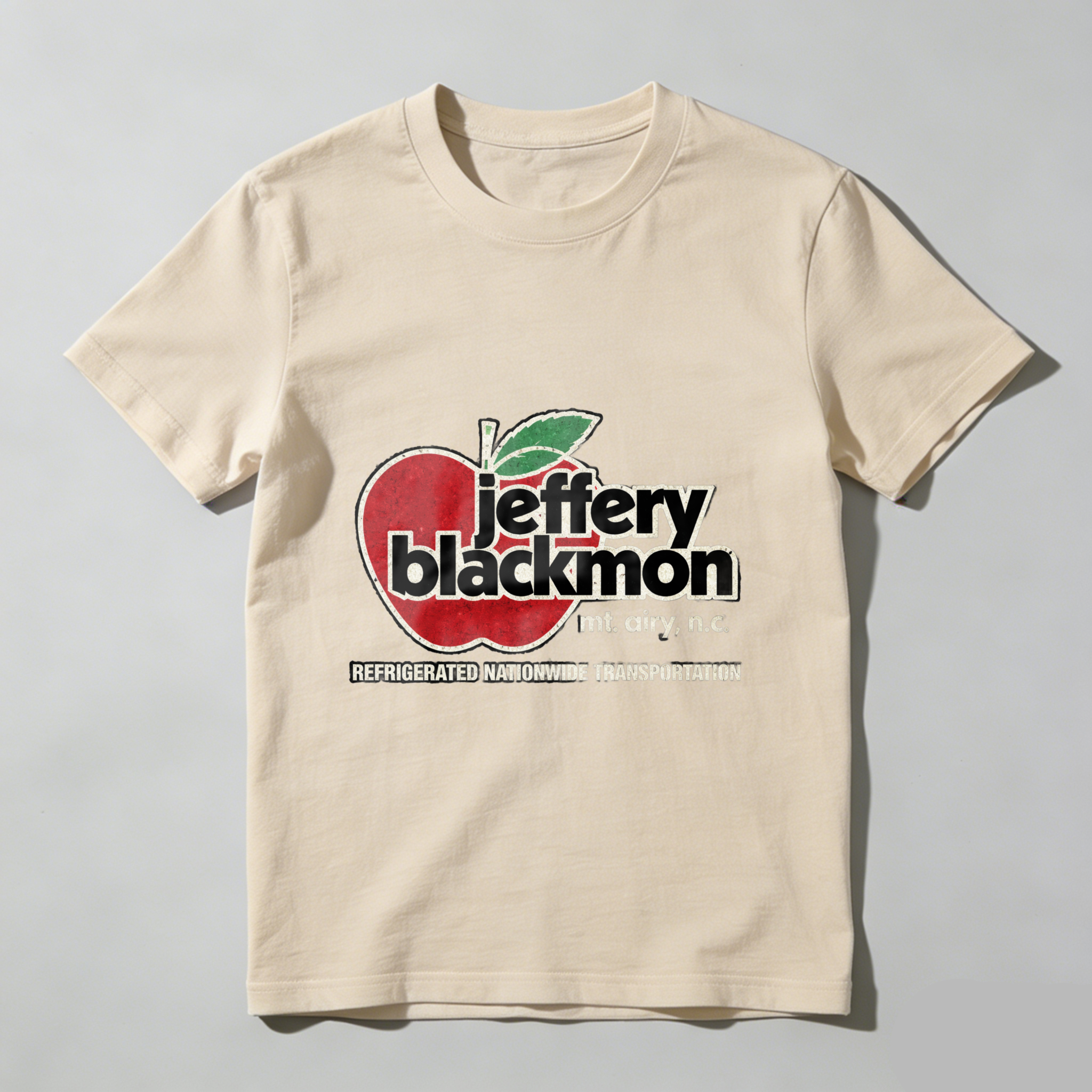 Jeffery Blackmon Mt Airy Nc Refrigerated Nationwide Transportation Apple Logo T Shirt