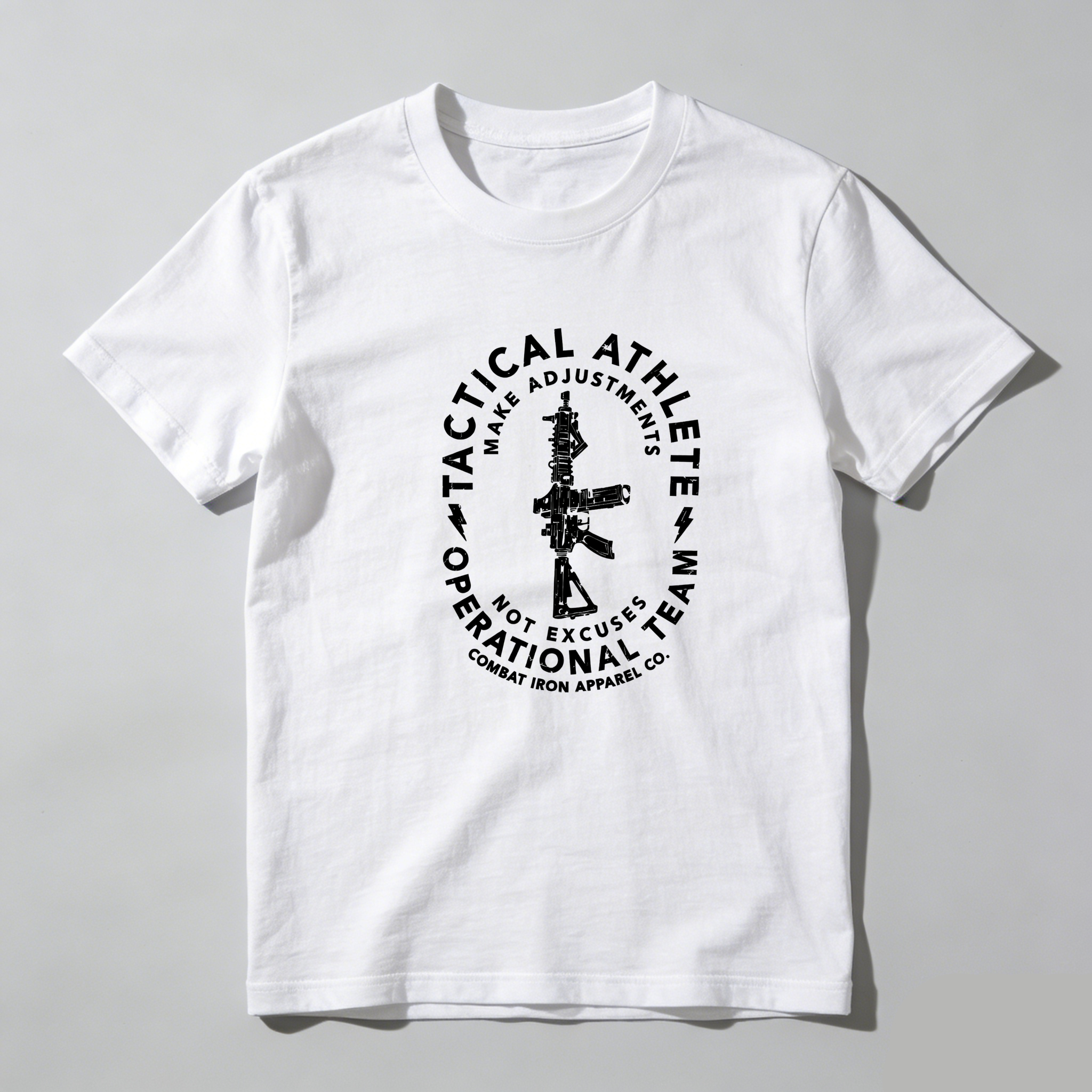 TEECURENT Tactical Athlete Operational Team Pure Cotton Short Sleeve T Shirt-TeeCurent