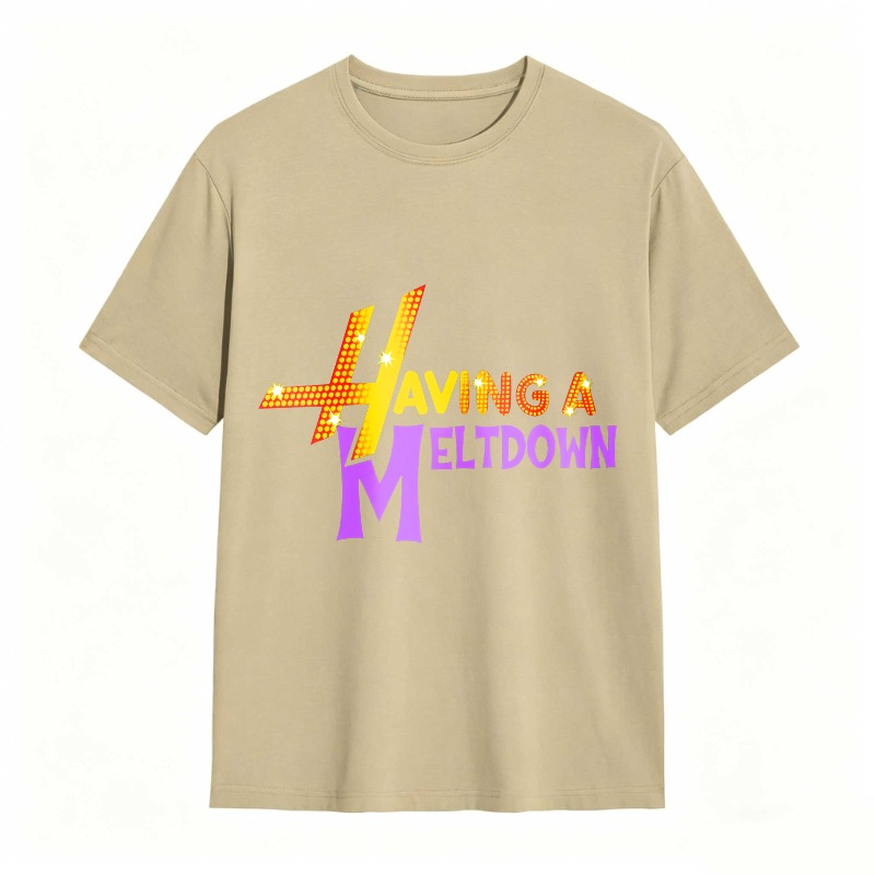 Having A Meltdown With Lightning Bolt Design Unisex Classic T-shirt