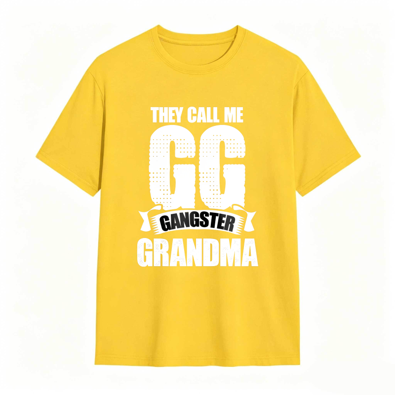 They Call Me GG Gangster Grandma Funny Graphic Tee