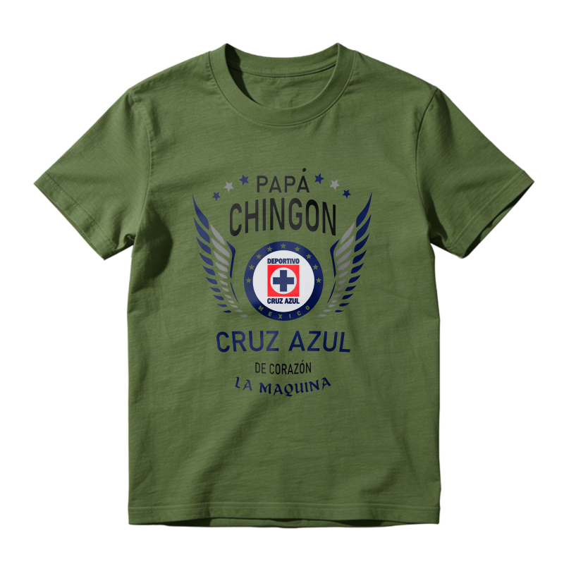 Papa Chingon Cruz Azul De Corazon La Maquina Unisex Classic T-shirt