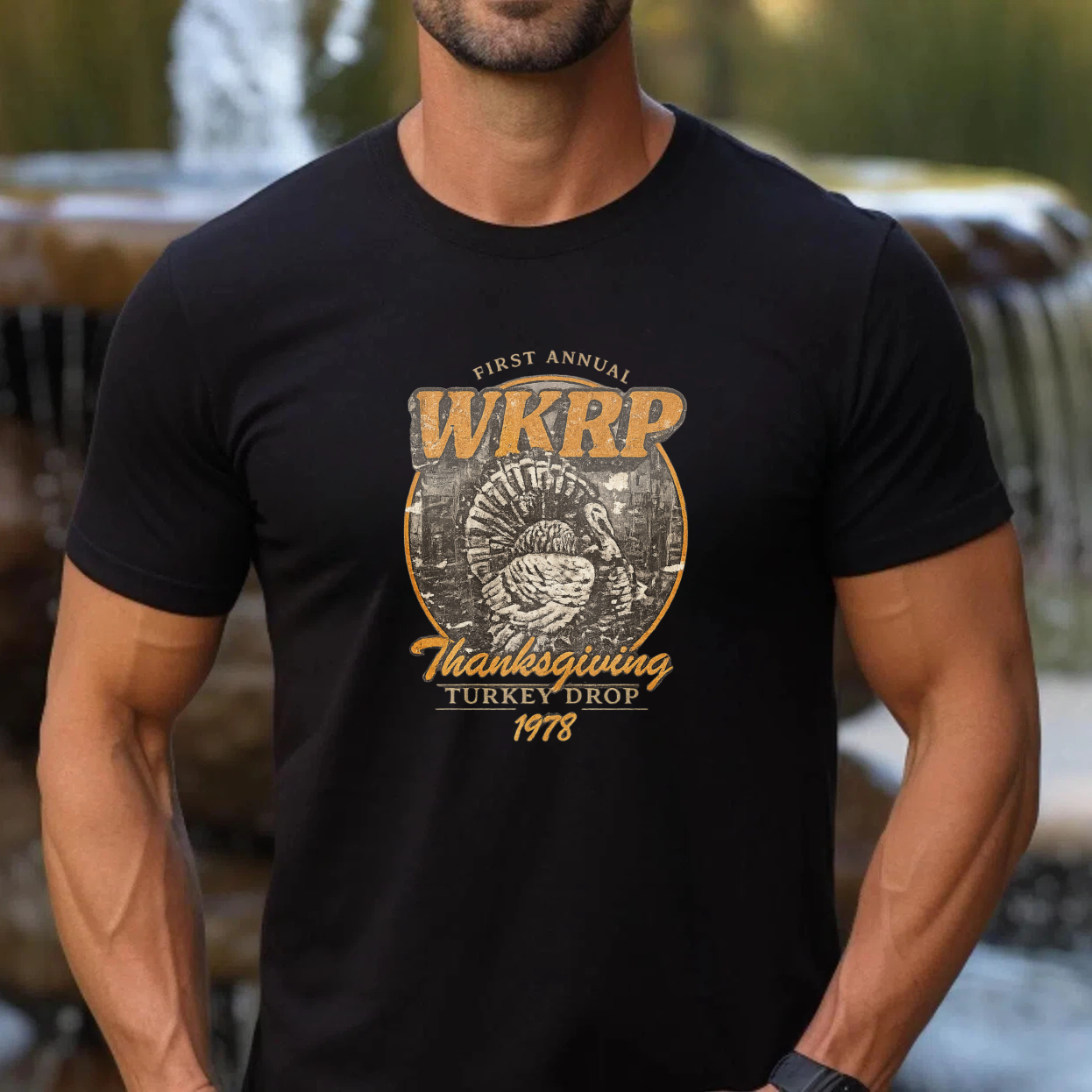 TEECURENT First Annual Wkrp Thanksgiving Turkey Drop 1978 T Shirt
