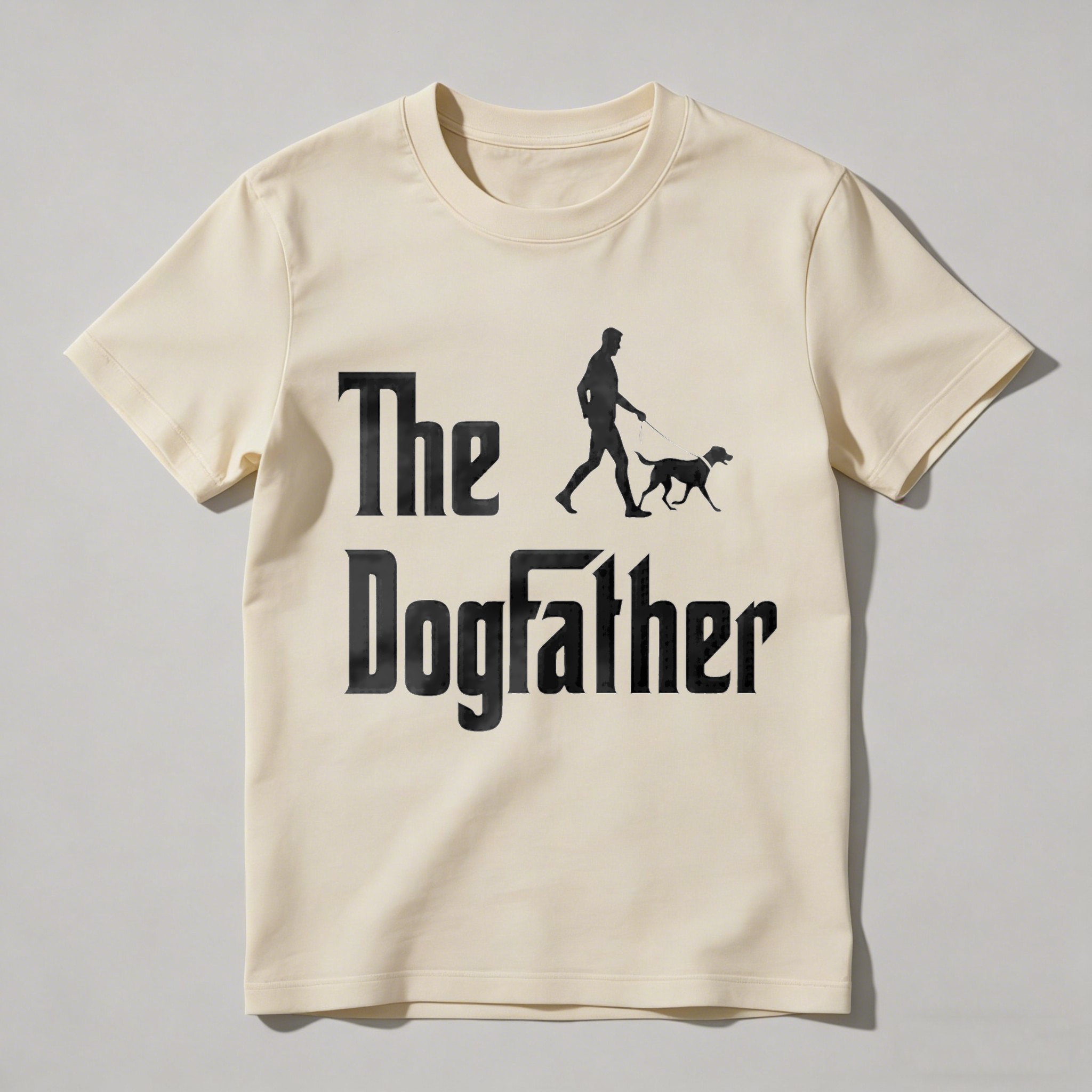 The Dogfather Silhouette Man Walking Dog Unisex Classic T-shirt