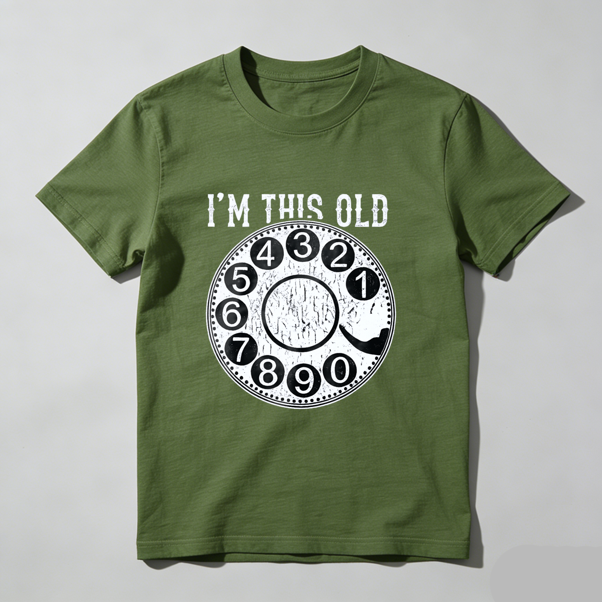 I M This Old Vintage Rotary Dial Phone T Shirt Made In Usa