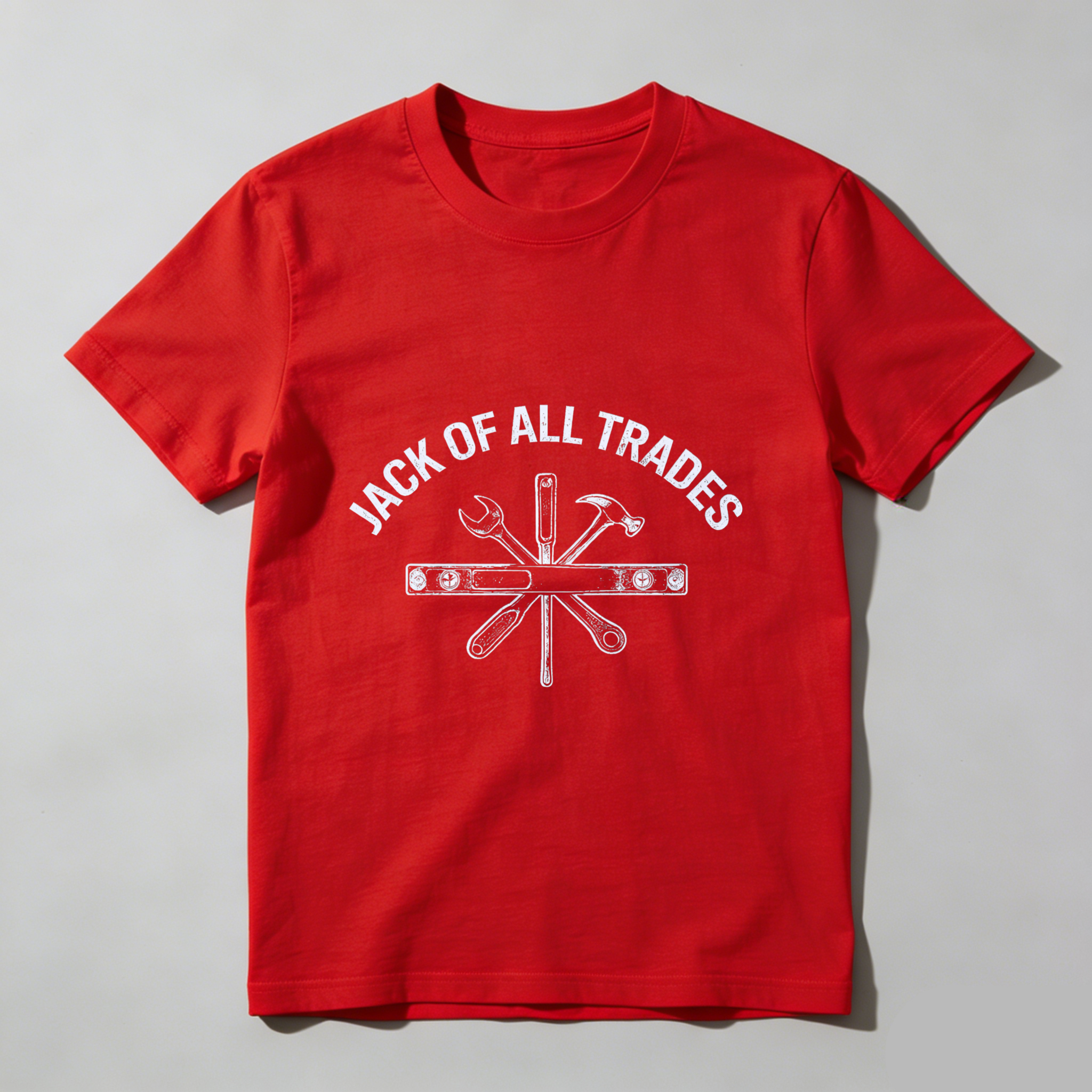 Jack Of All Trades T Shirt With Tools Graphic For Men And Women Casual Wear Workshirt Multi Skill Craftsmanship Design