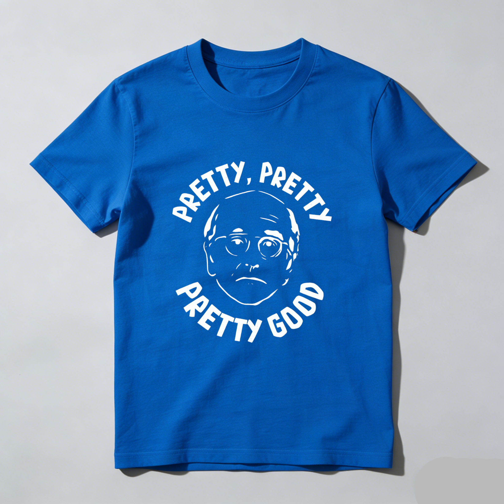 TEECURENT Pretty Pretty Pretty Good T Shirt With Cartoon Face Design Black Men Women Unisex Casual Tee