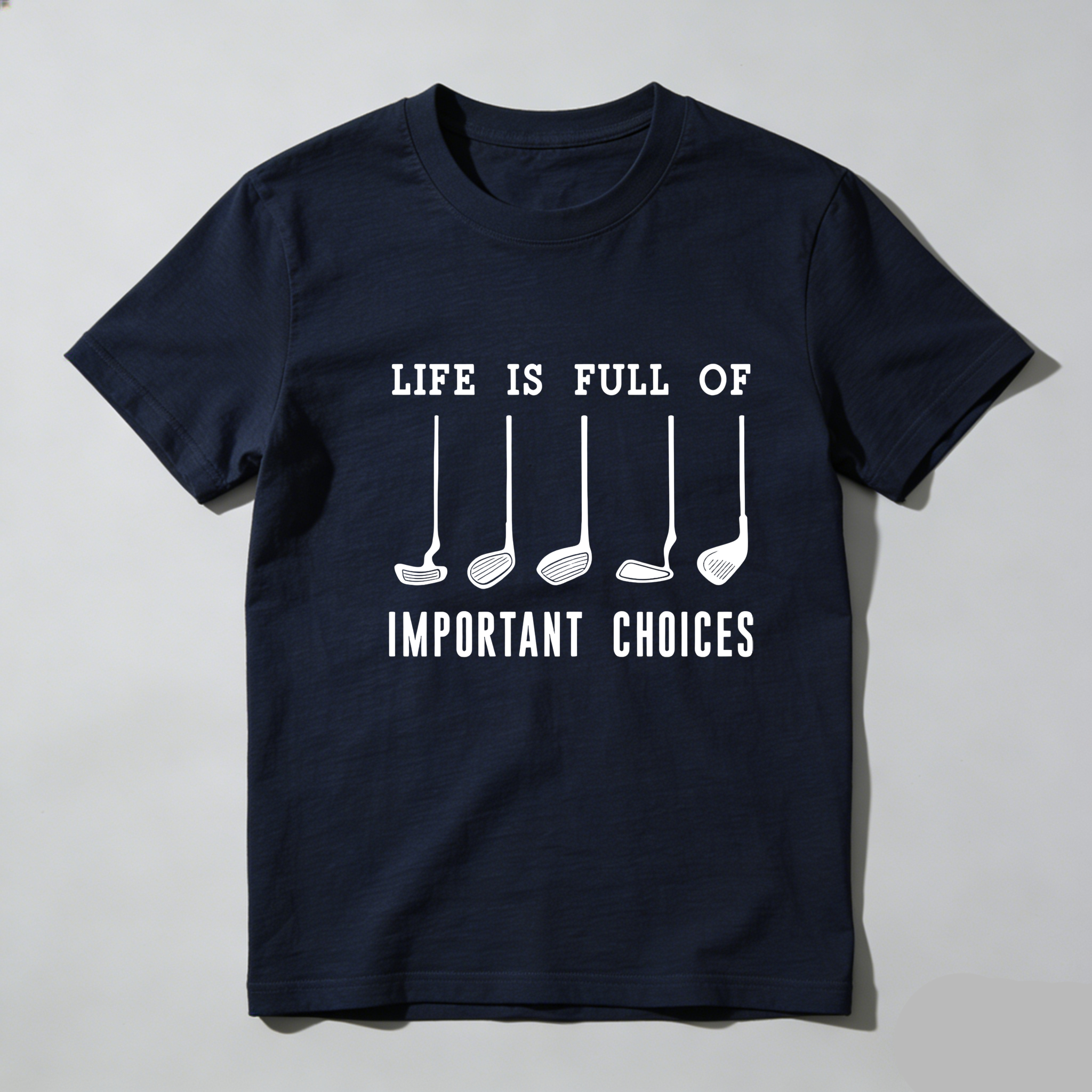 TEECURENT Life Is Full Of Important Choices Pure Cotton Short Sleeve T Shirt(1)-TeeCurent