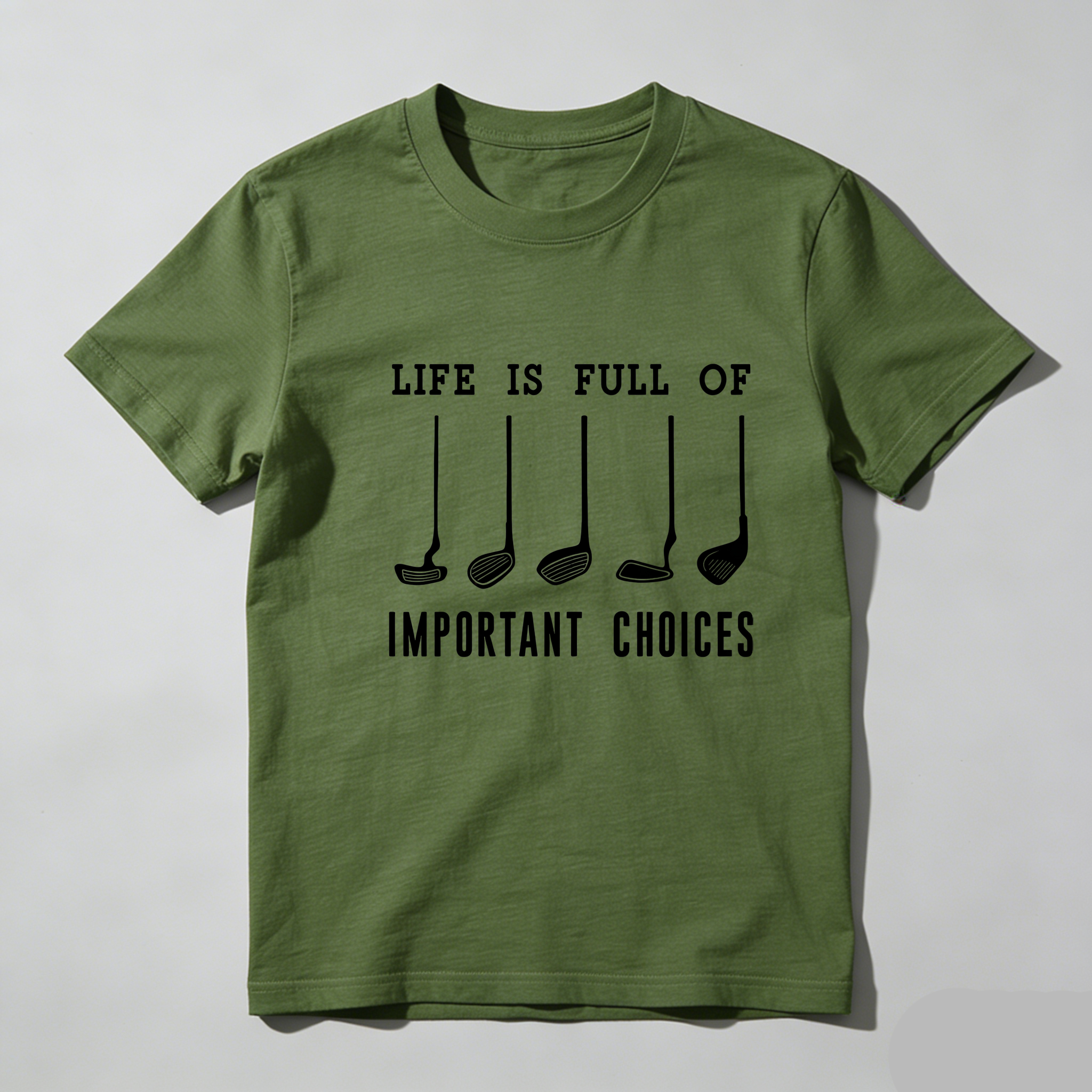TEECURENT Life Is Full Of Important Choices Pure Cotton Short Sleeve T Shirt(1)-TeeCurent